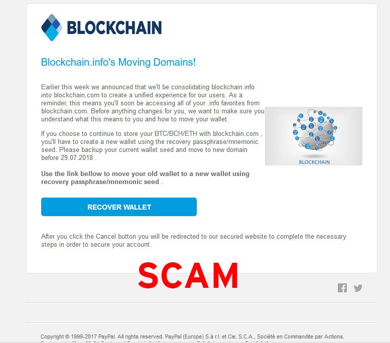 SCAM alert! I've never had a blockchain account and yet someone's