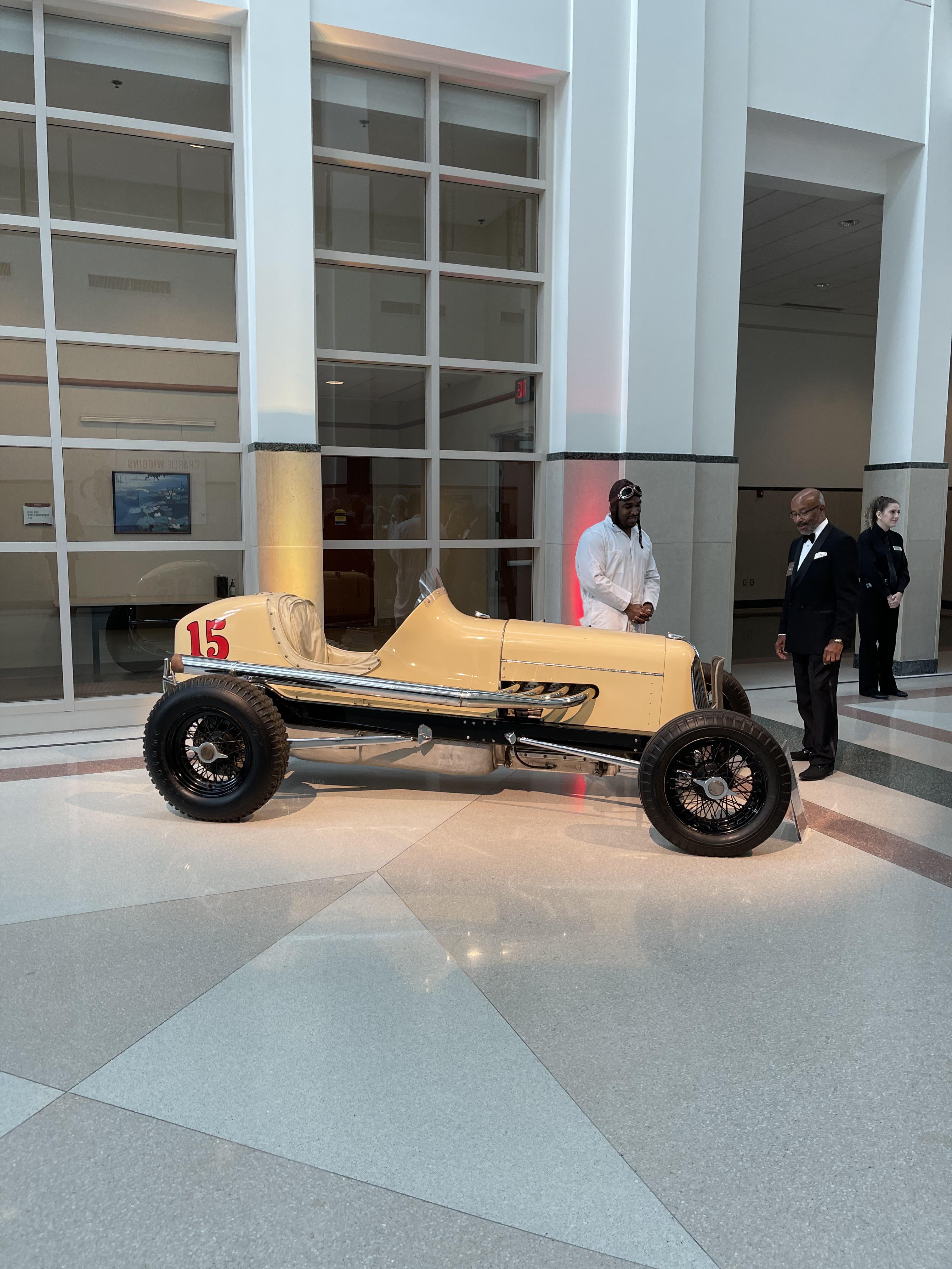 Ed Welburn (far righthead of GM global design) enjoying some