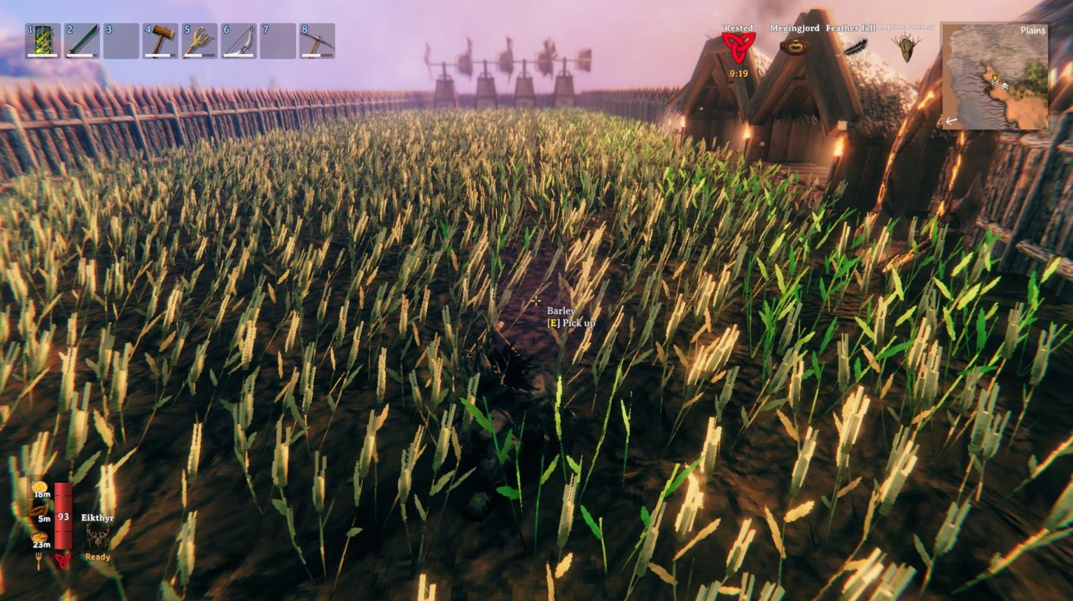 My humble barley farm r/valheim