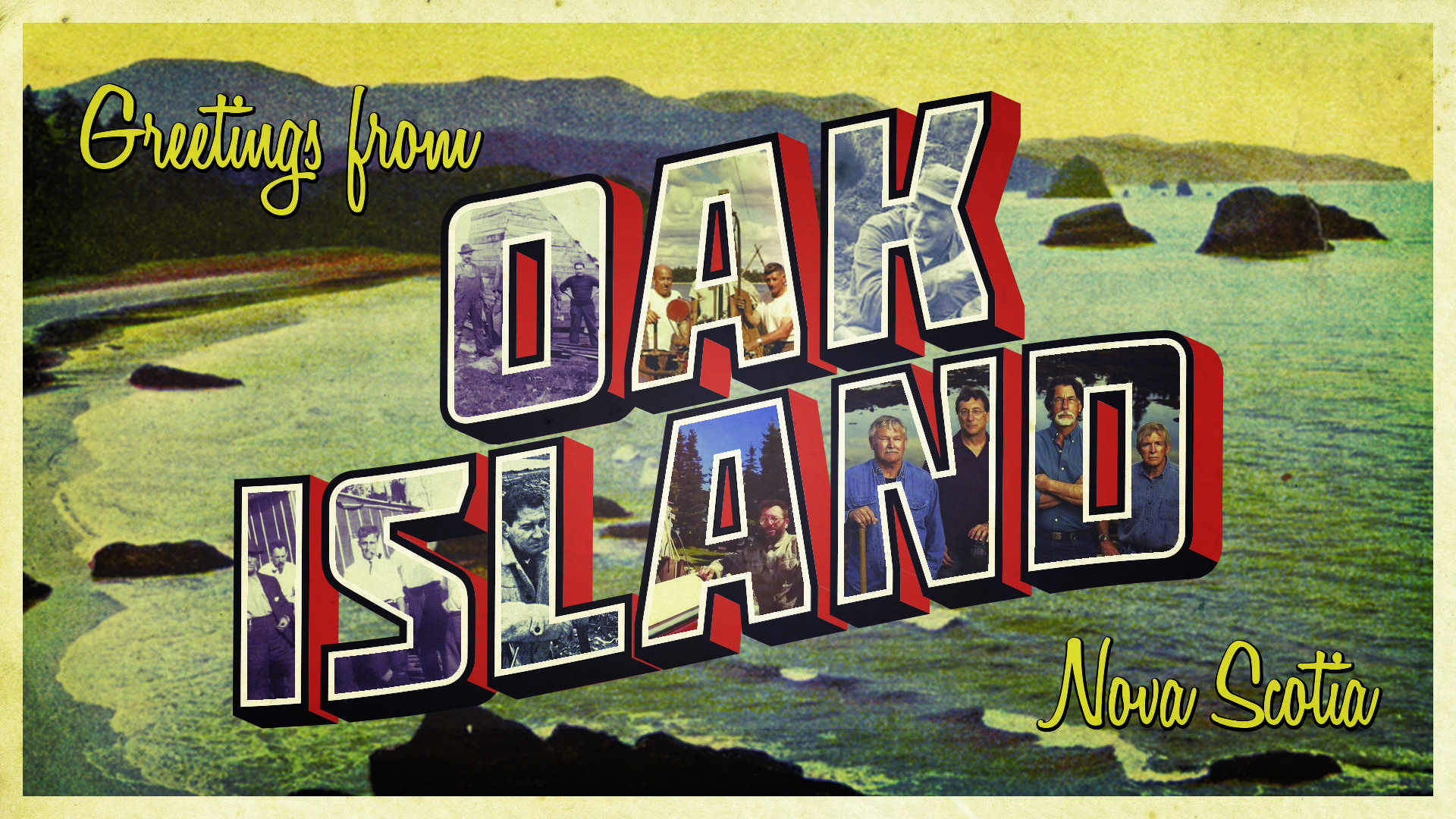 Oak Island Fan Art Vintage Postcard OakIsland
