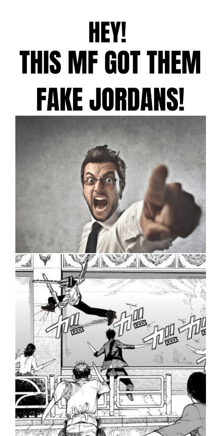 Fake Jordans r/chainsawmancirclejerk