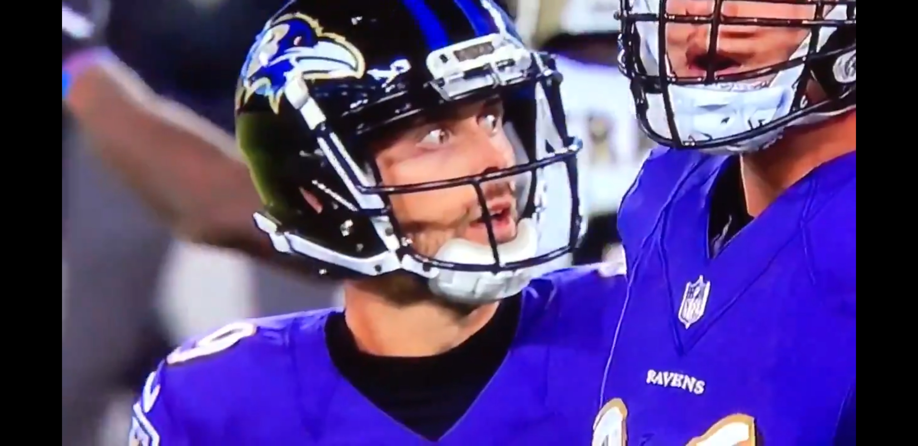Justin Tuckers face after missing game tying extra point r/nfl