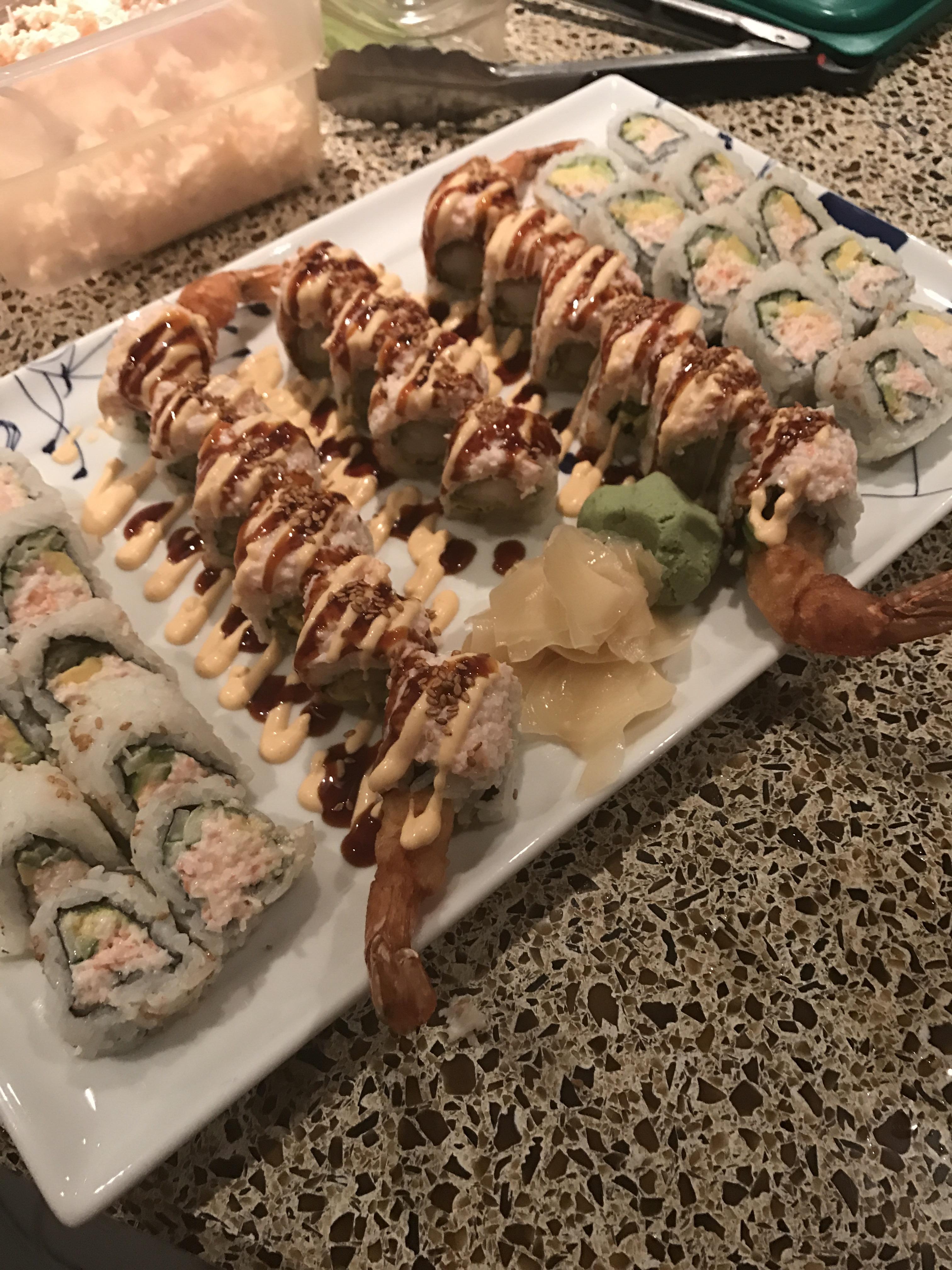 [pro/Chef] sushi platter for guests onboard last week. California roll