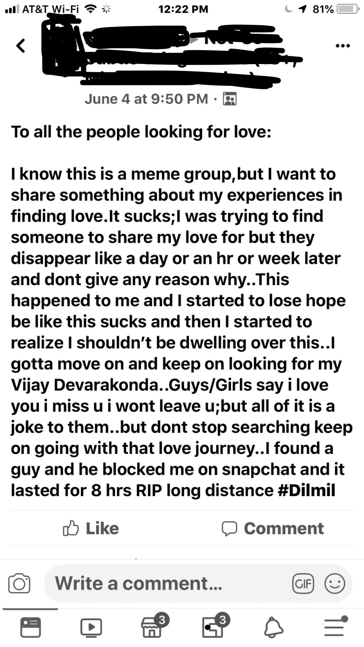 It’s like my Dad told me growing up if you’re posting on a meme page