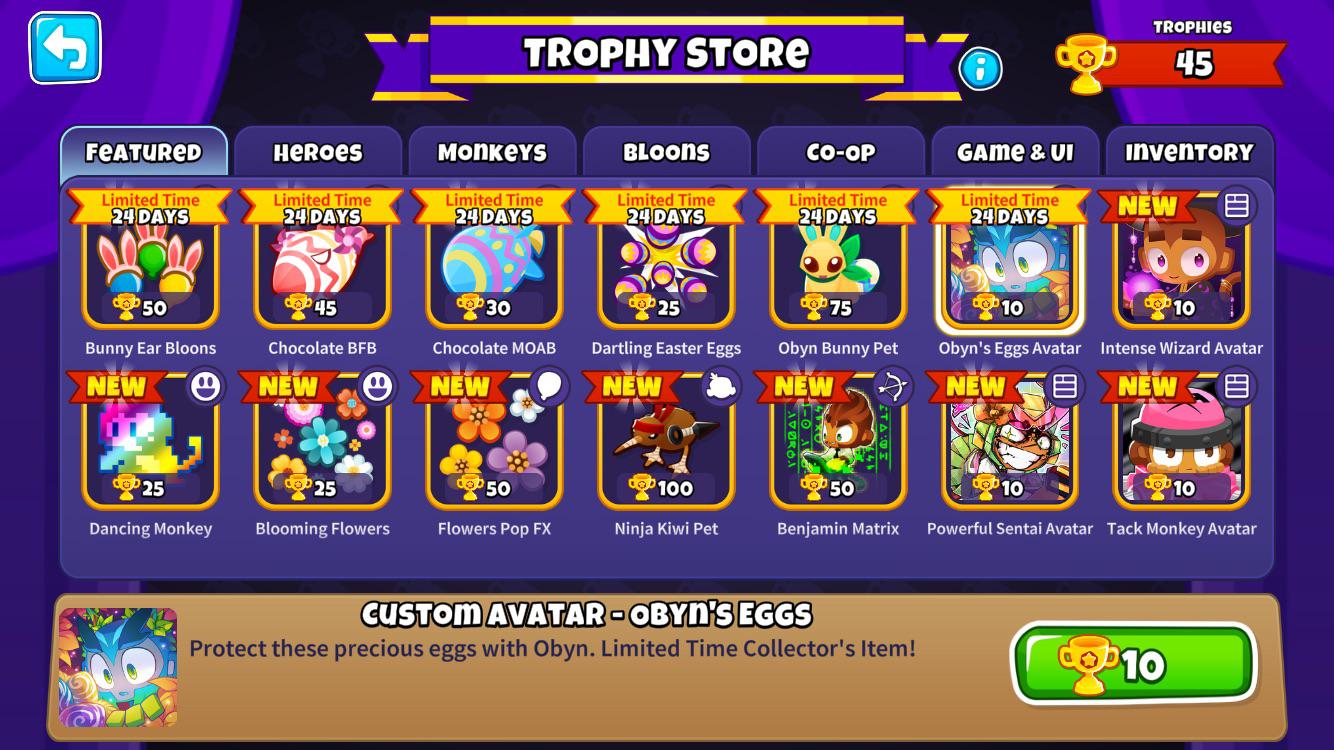 With 45 trophies, what should I buy? I have brought nothing btw btd6