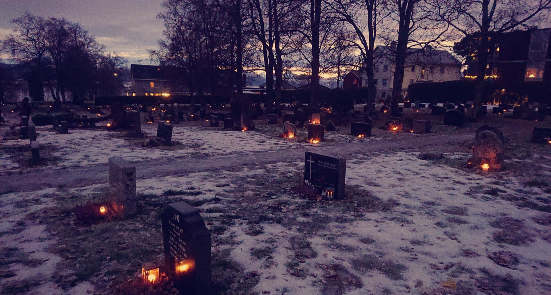 A beautiful Norwegian tradition of visiting and tidying the graves of friends and family on
