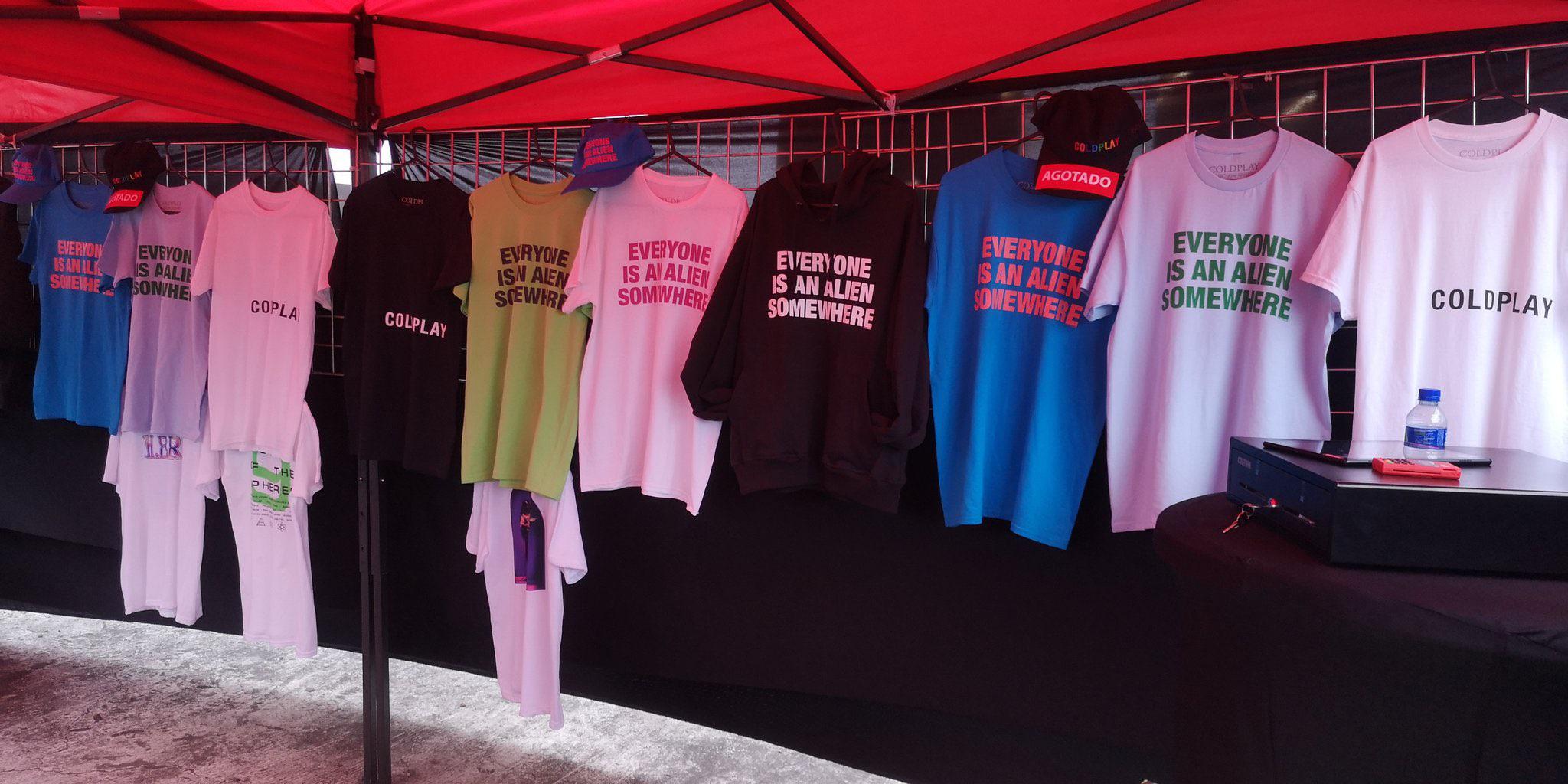 Don’t know is this is legit, but here’s the “merch” lmao r/Coldplay