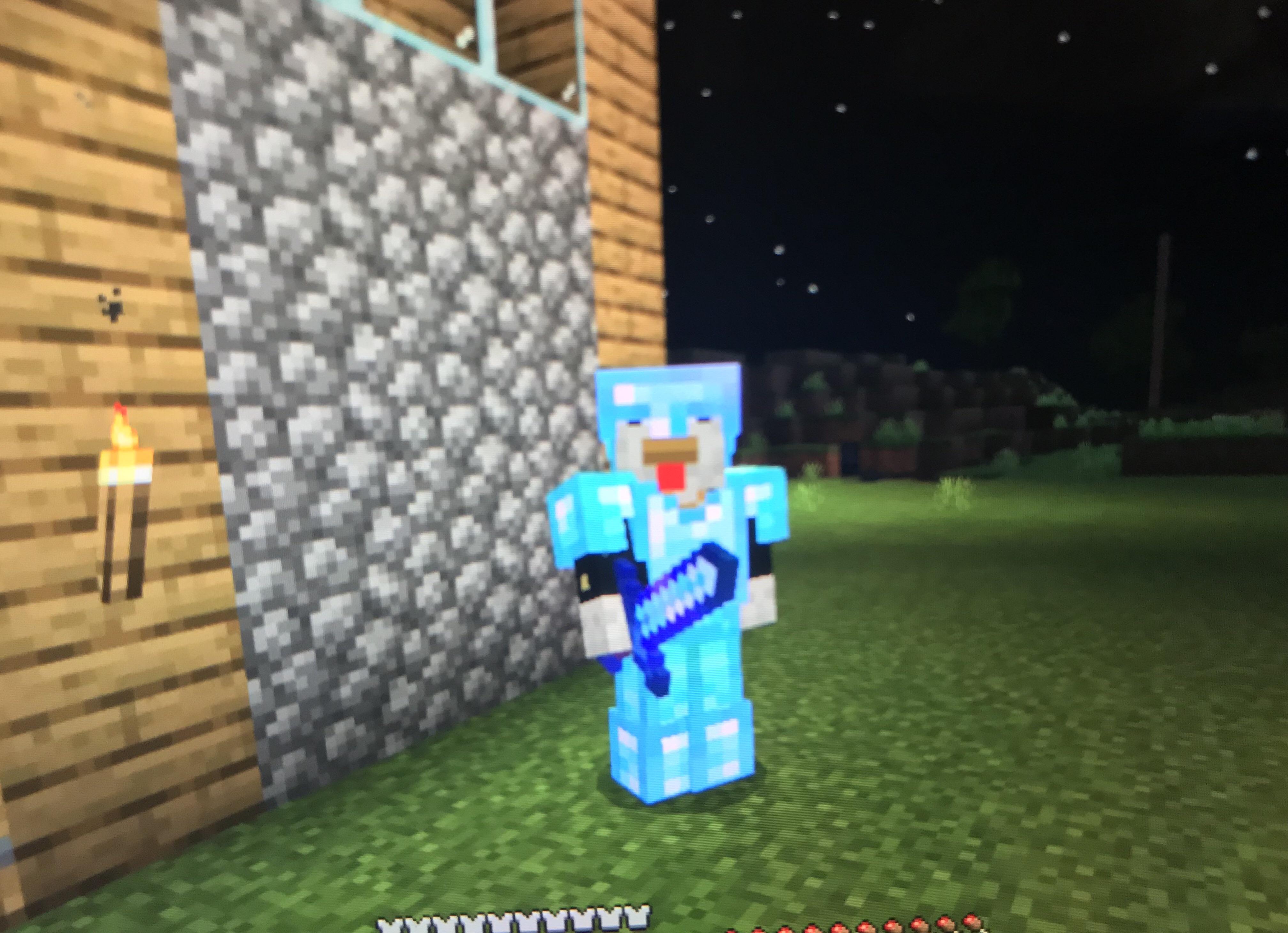I finally got my first pair of enchanted diamond armor in survival Minecraft r/Minecraft