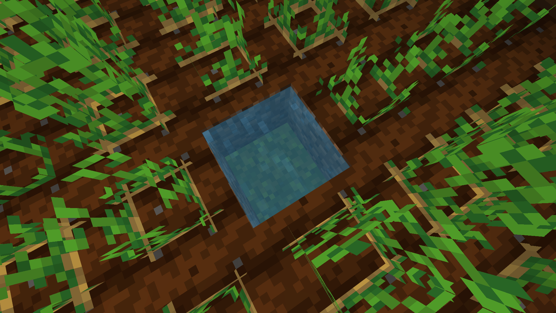 Just found out that moss prevents water from freezing. r/Minecraft
