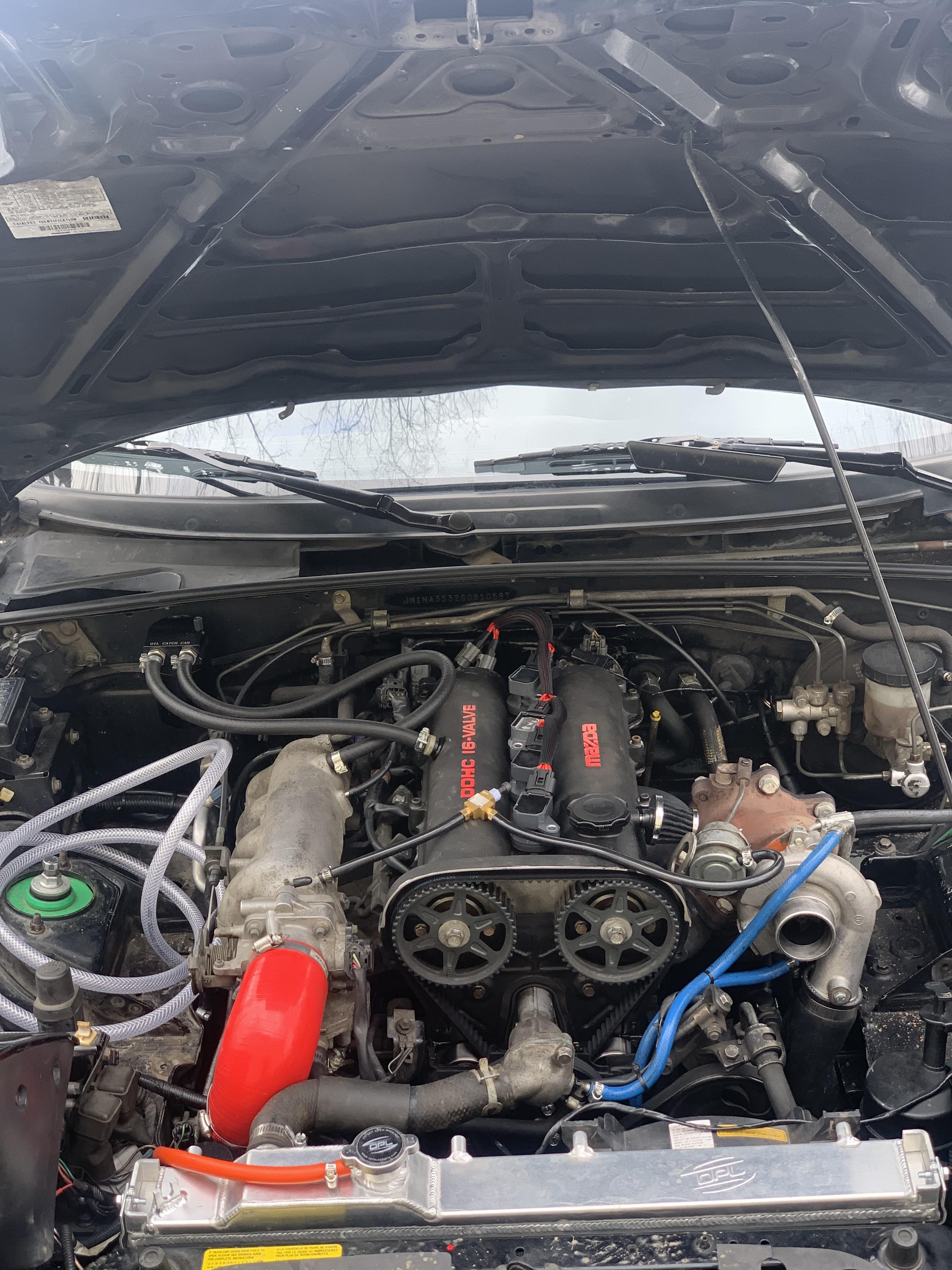 Blue Nb Miata Vacuum Hoses