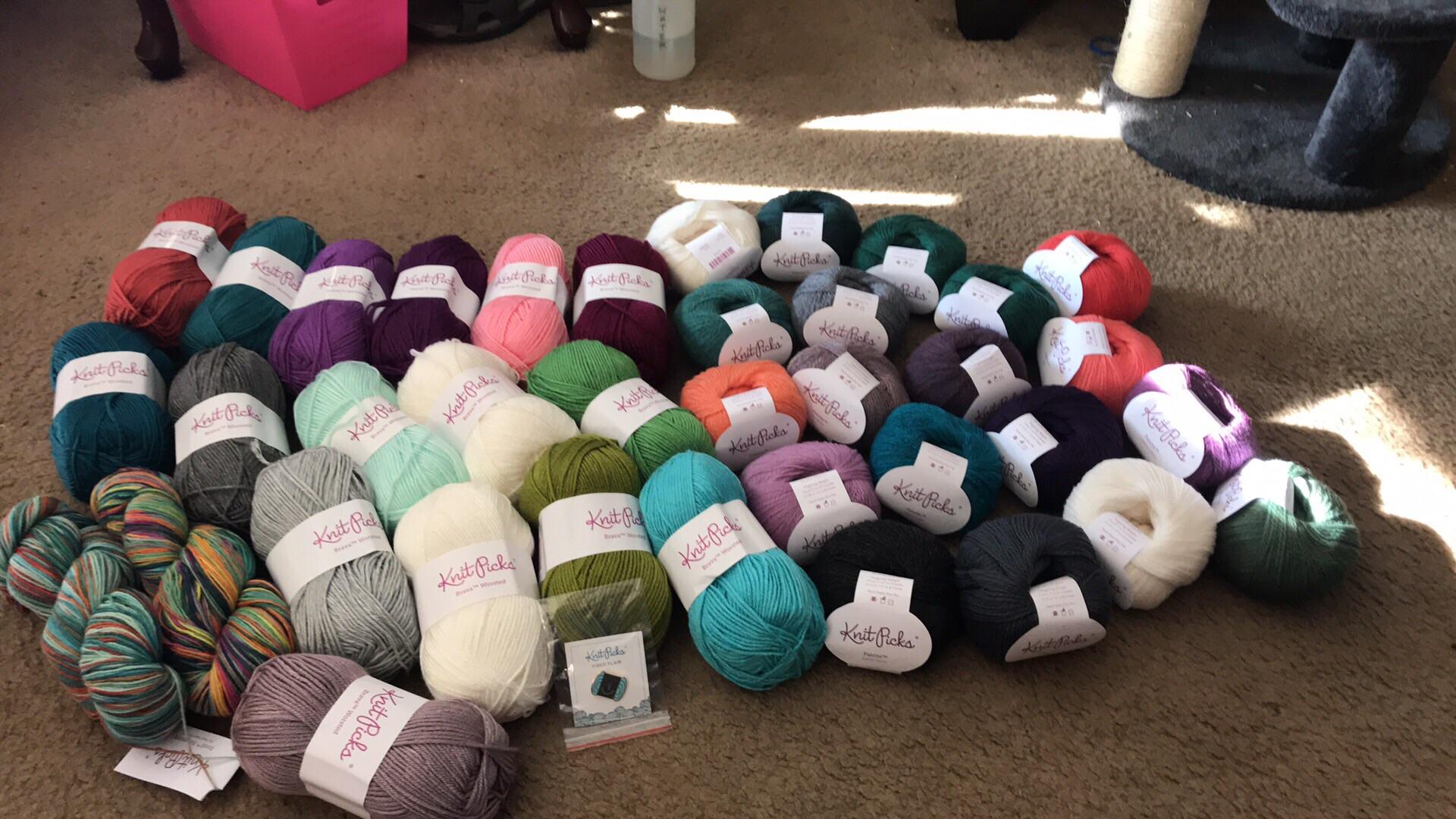 First big yarn haul. super excited to dive In. r/casualknitting