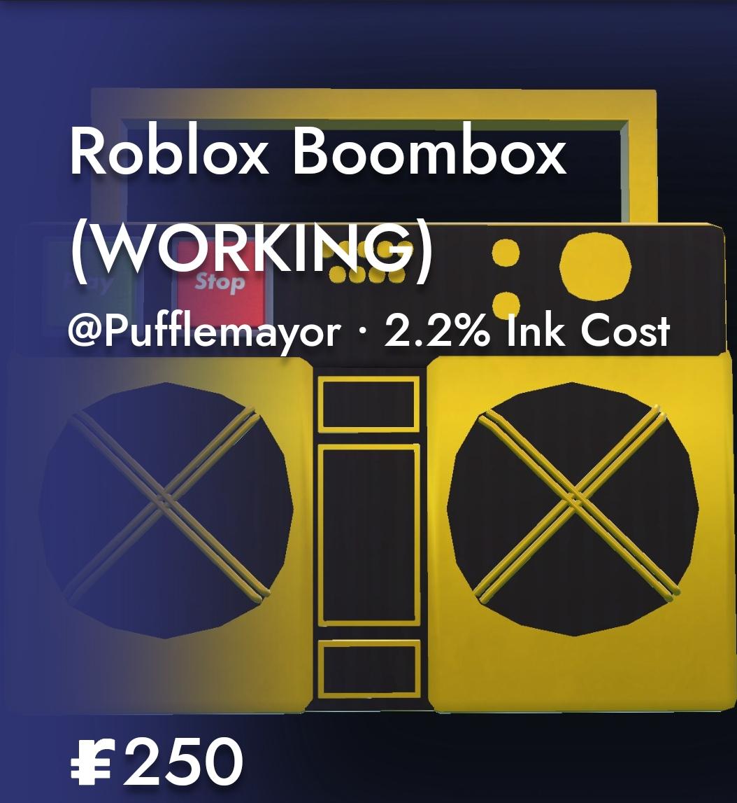 I made the Golden Boombox and it plays Raining Tacos! r/RecRoom