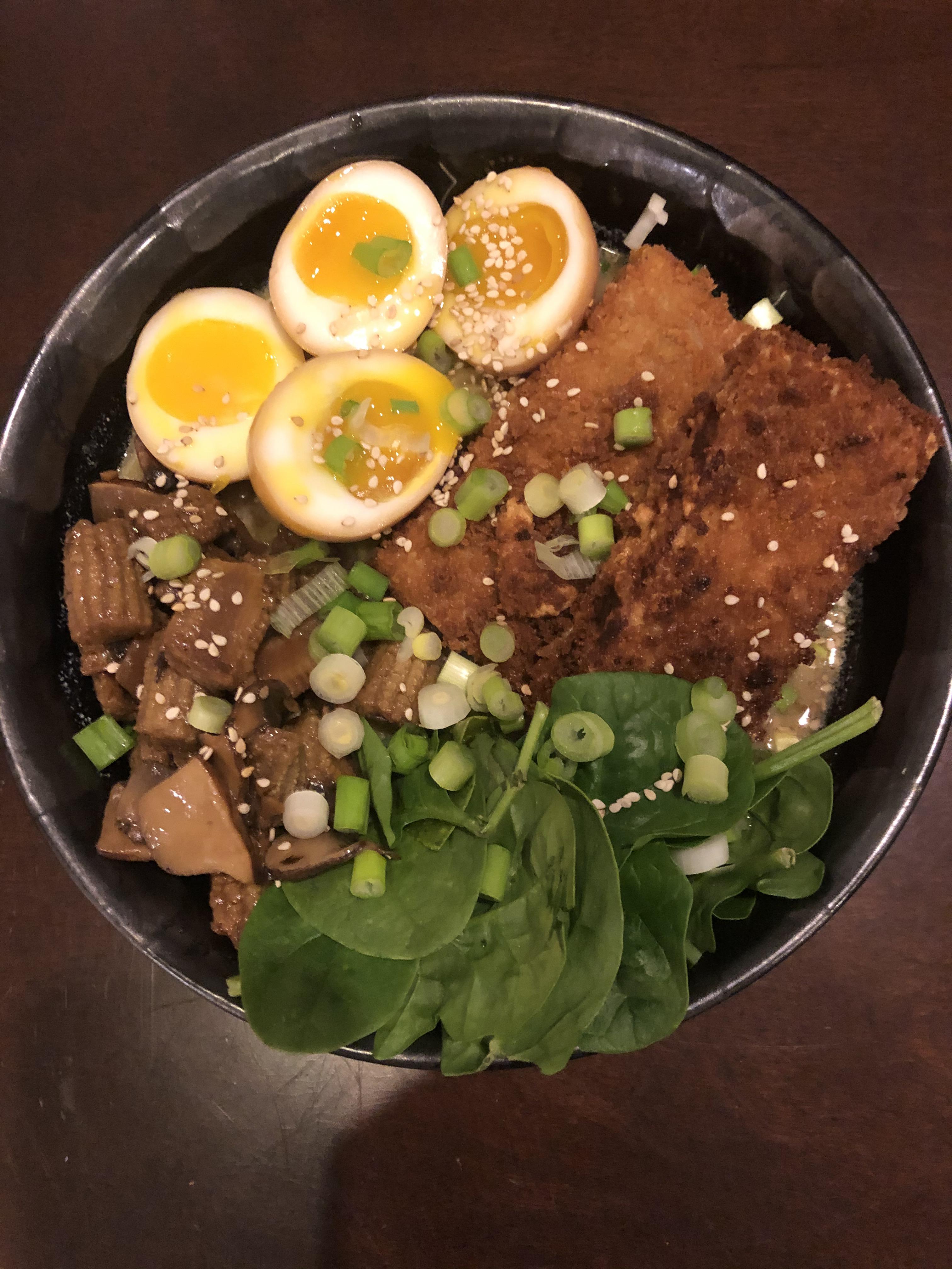 Tofu katsu Tonyu ramen. Was a lot of fun to make. Especially with a 24