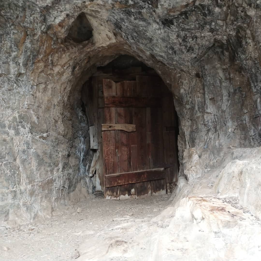 This air control door at the entrance to an abandoned mine in Utah