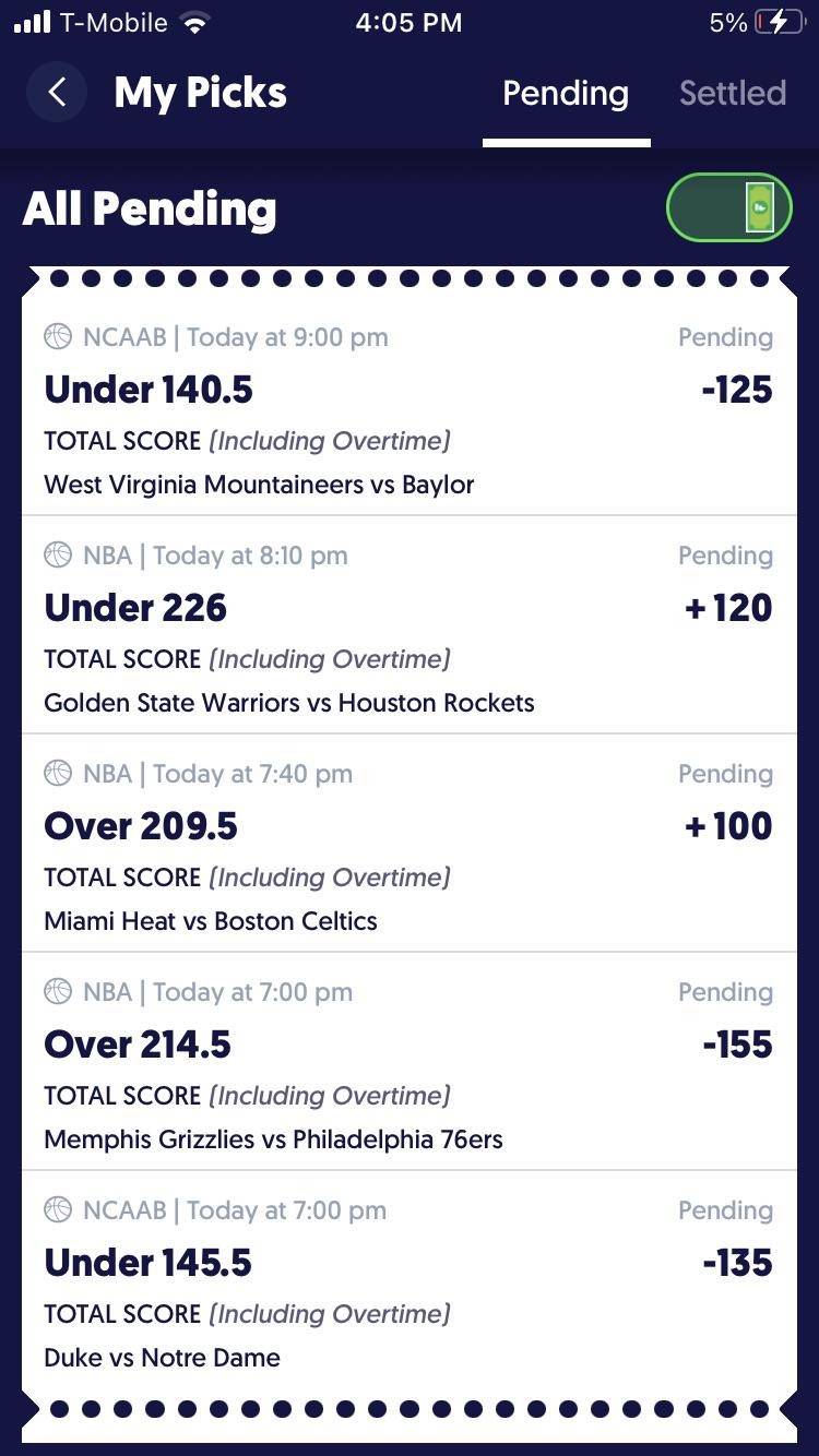 Picks for tonight's games. What are yours? r/Fliff