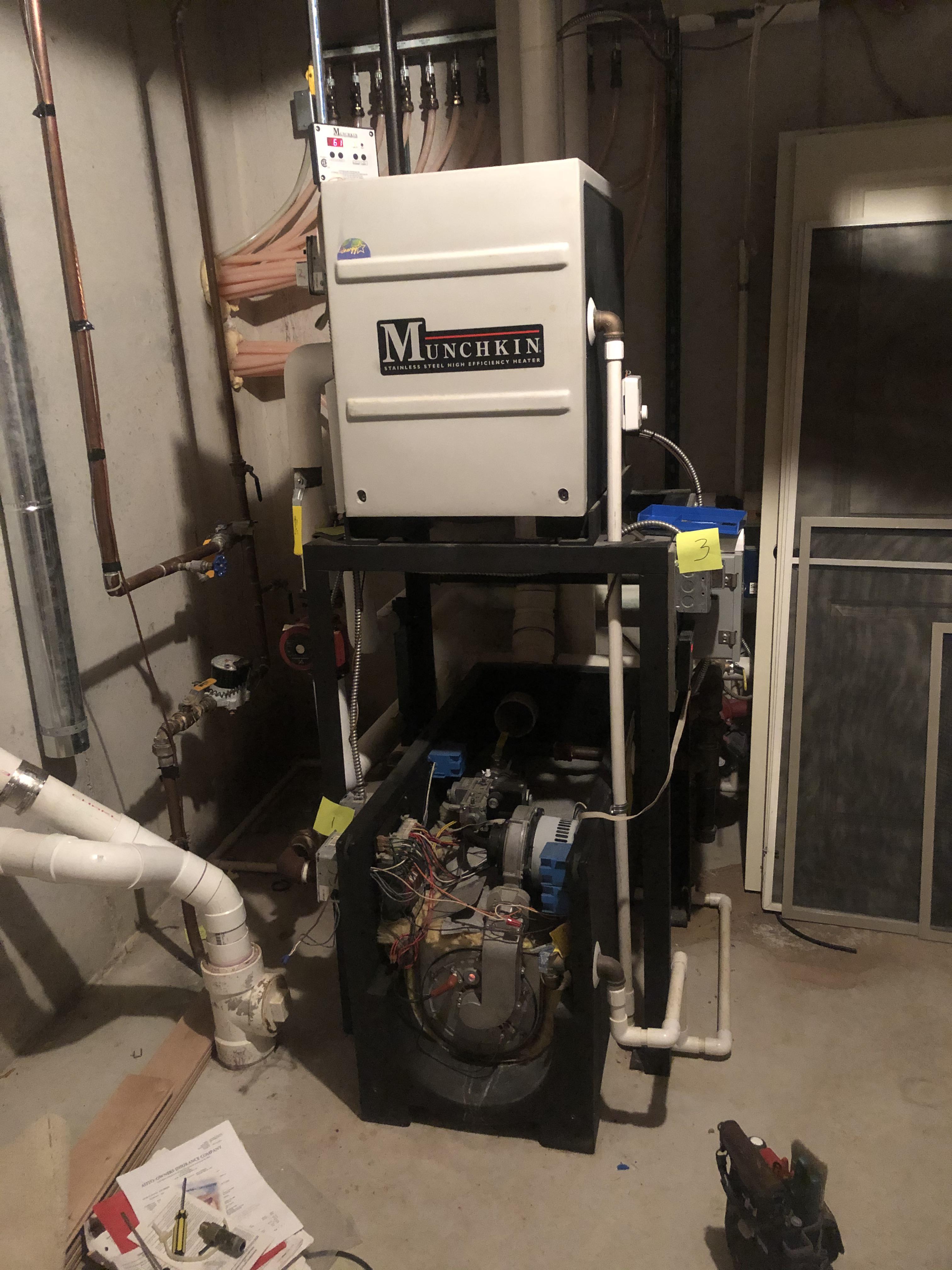 Snow melt boiler system I had to service this morning, I need one at