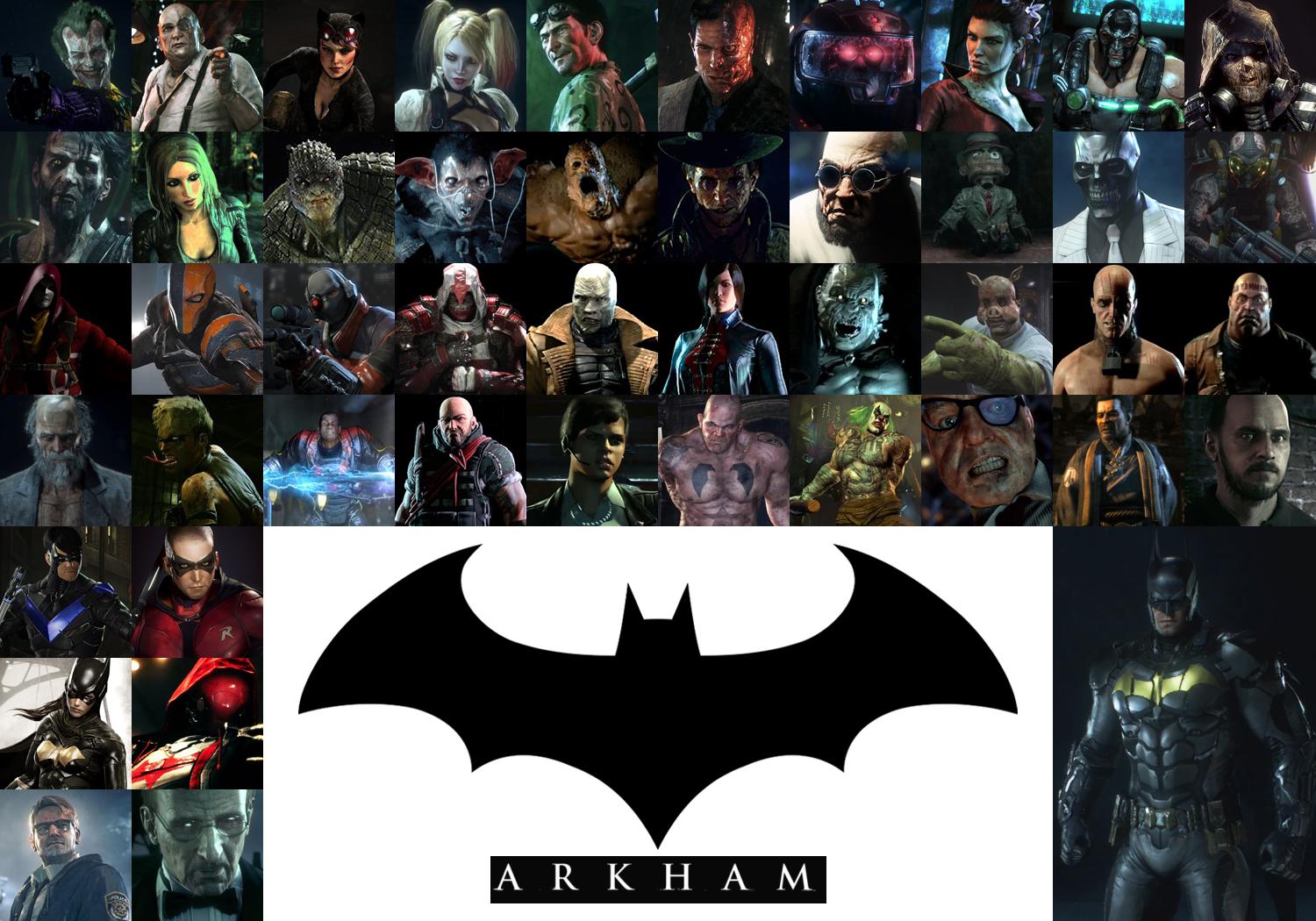 A tribute to wild and colourful character designs of the Arkham series