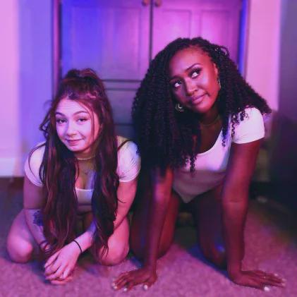 skye blue and queen aminata : LadiesOfWrestling