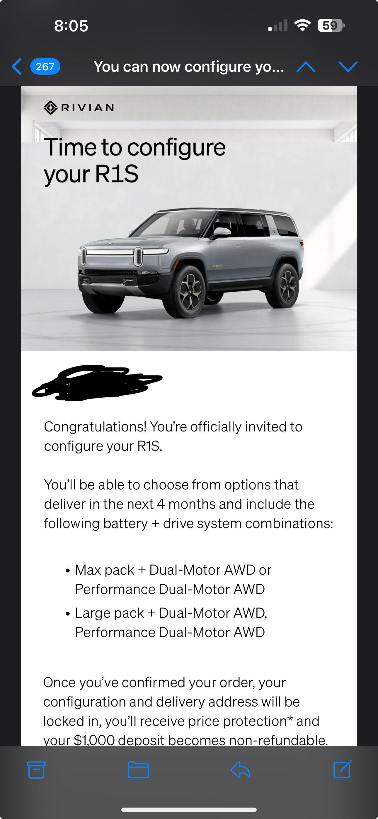 R1S configuration : r/Rivian