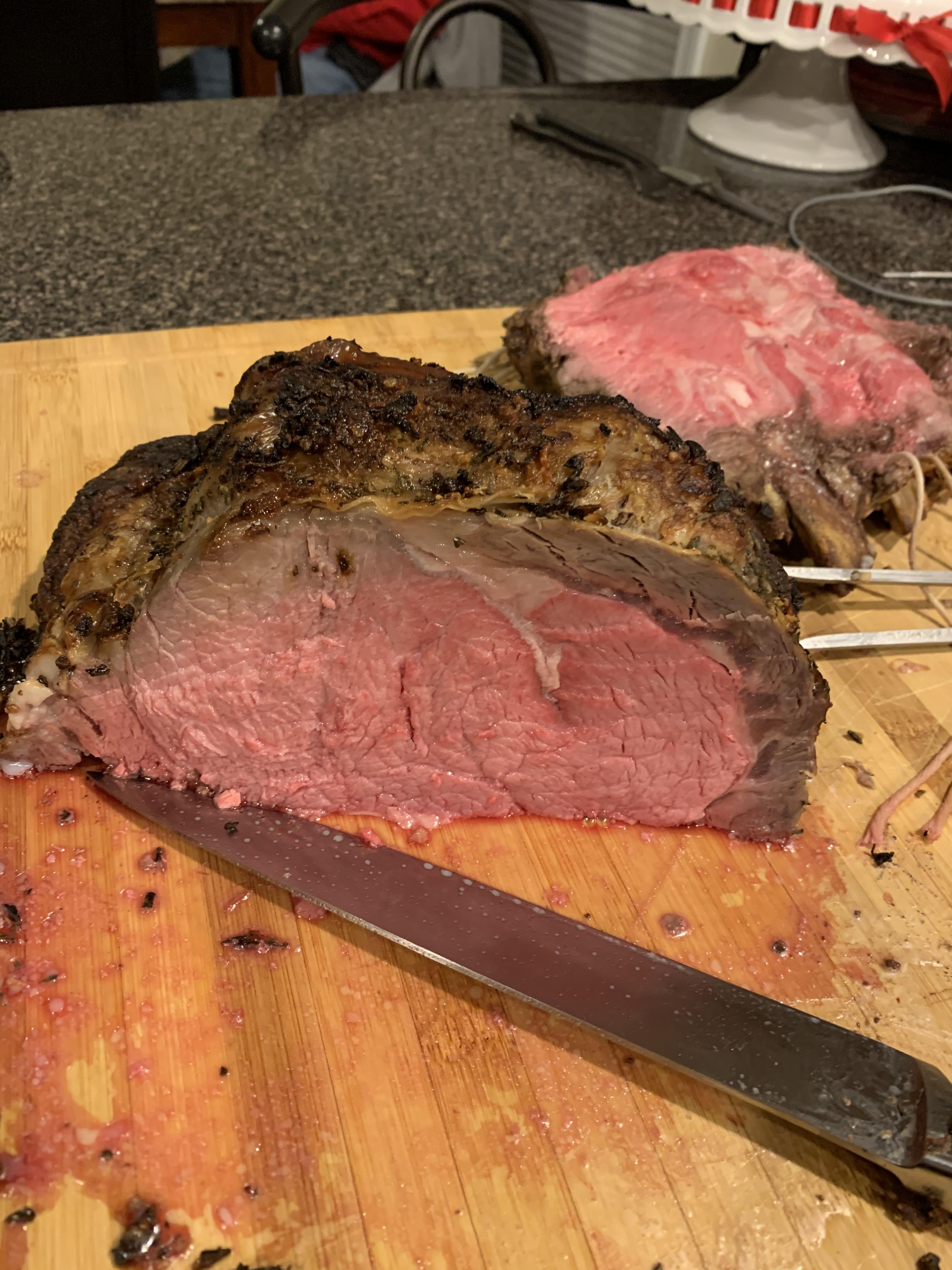 [Homemade] 3 day dry brine prime rib r/food