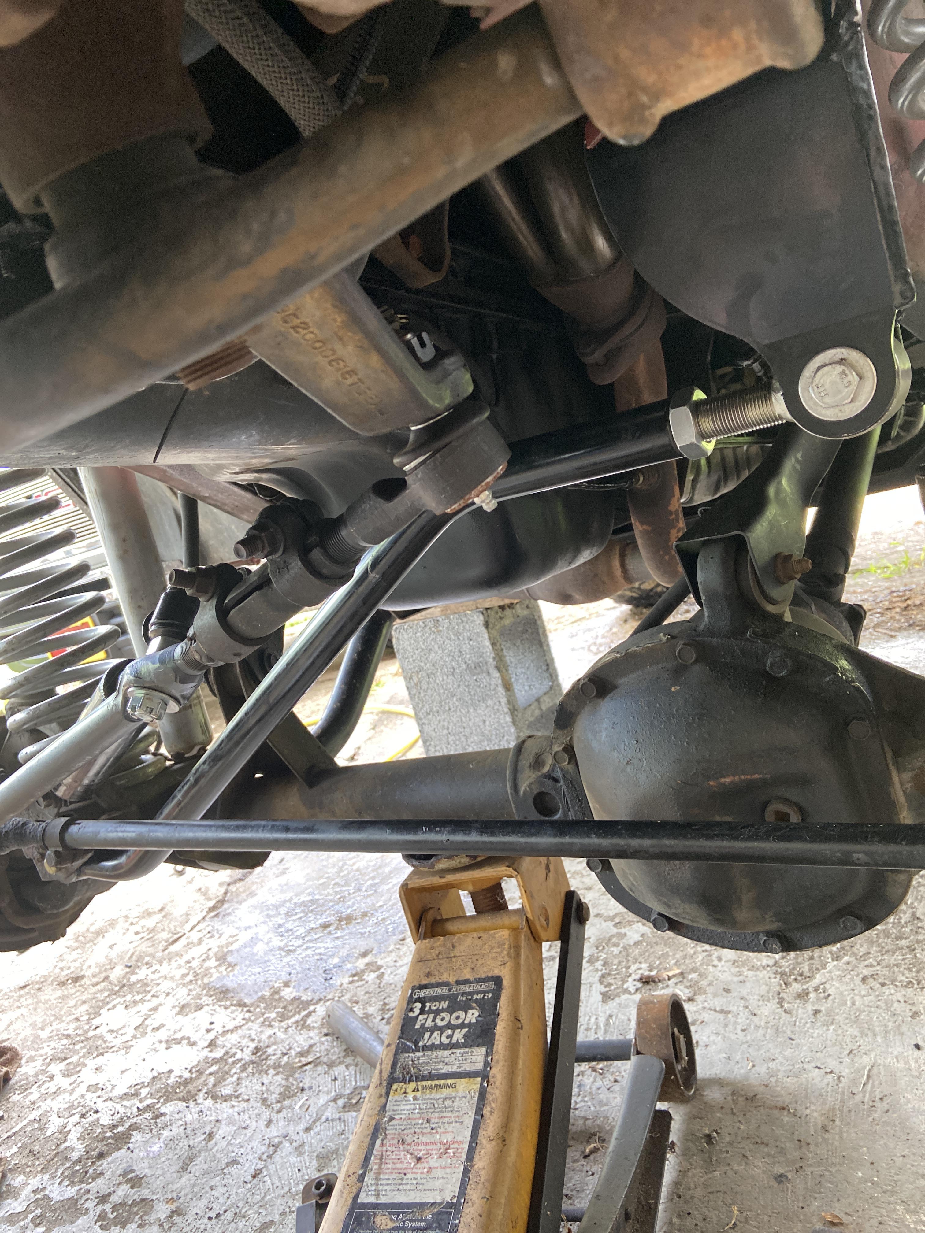 IRO double shear track bar installed today, now on to the 5/8 steering