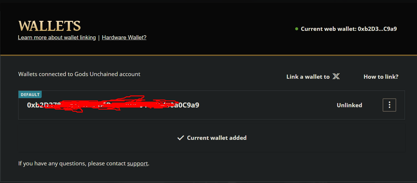 You can now connect your GME wallet to God's Unchained! IMX partnership