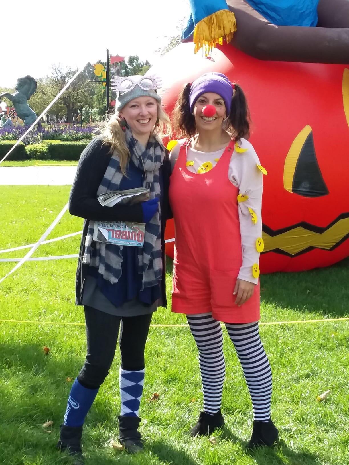 My costume as from The Big Comfy Couch and my SIL as Luna