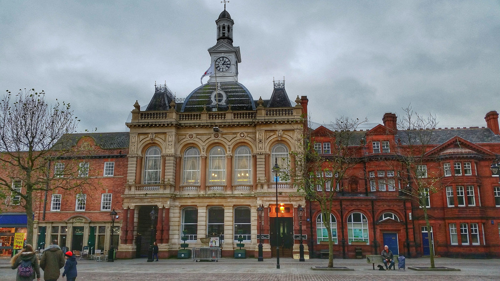 Retford Town Hall. Nottinghamshire. Architects Bellamy and Hardy. 1866