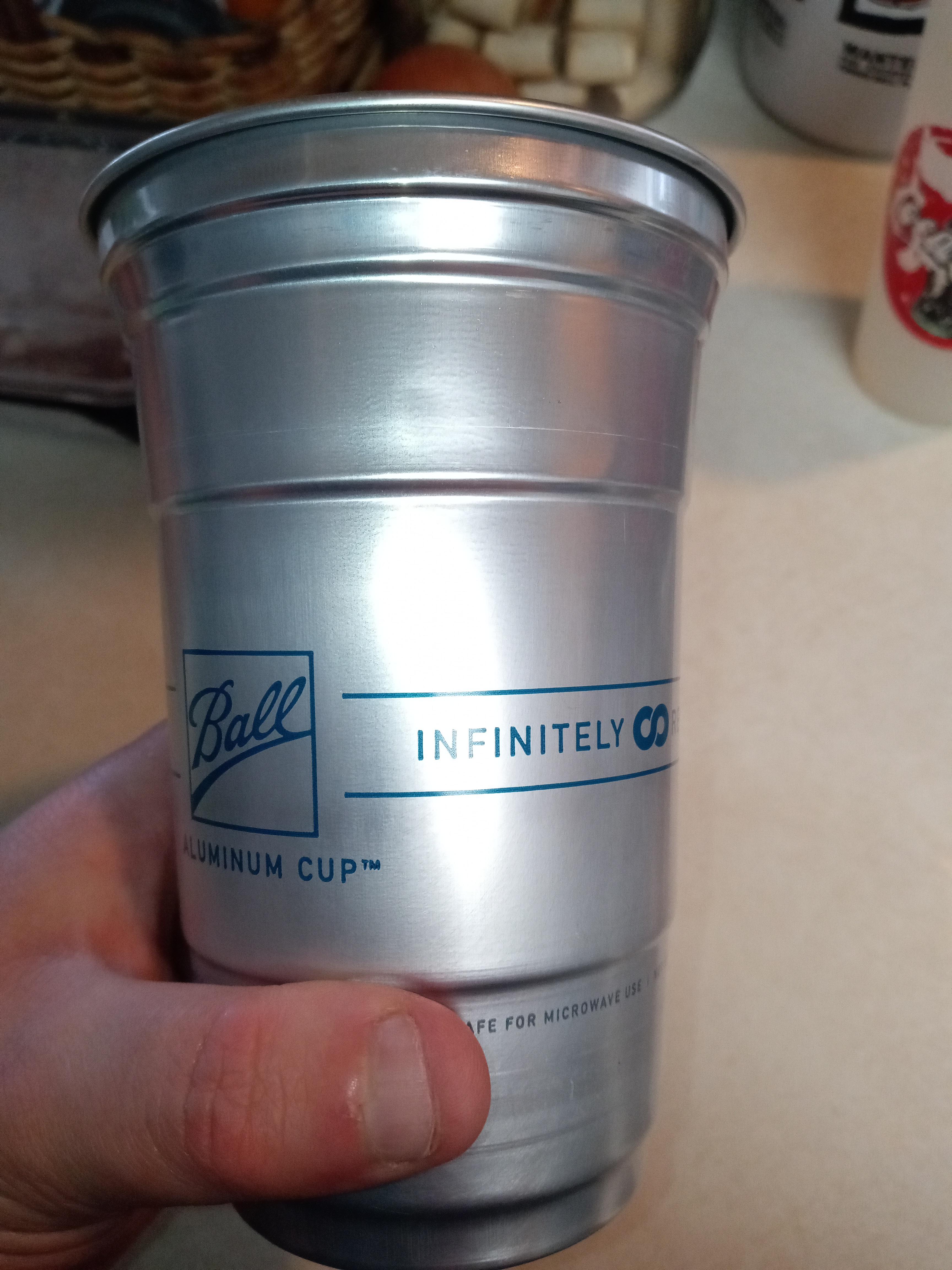 Recyclable aluminum "disposable" cups from Ball corp. Pretty cool I