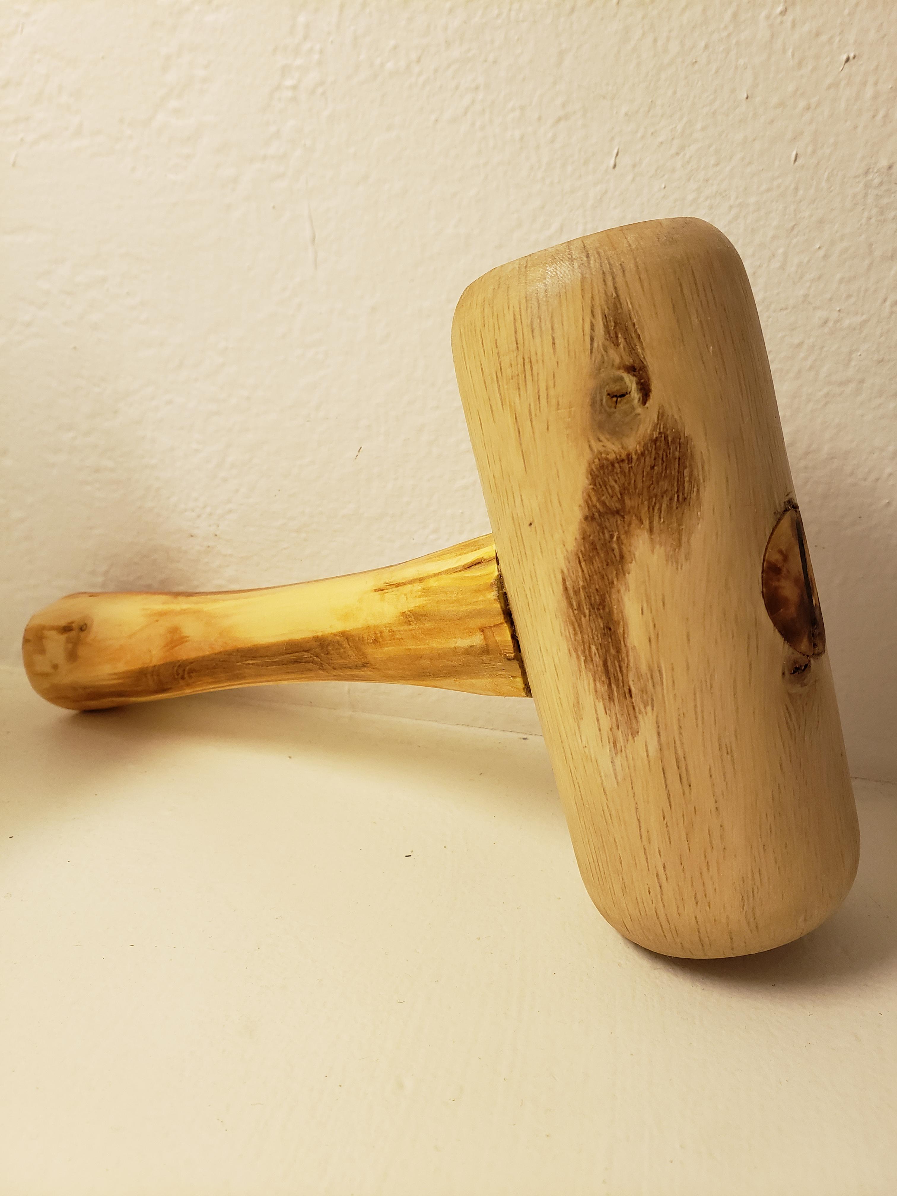 Mallet made from two branches Apple wood and maybe ashe r/woodworking