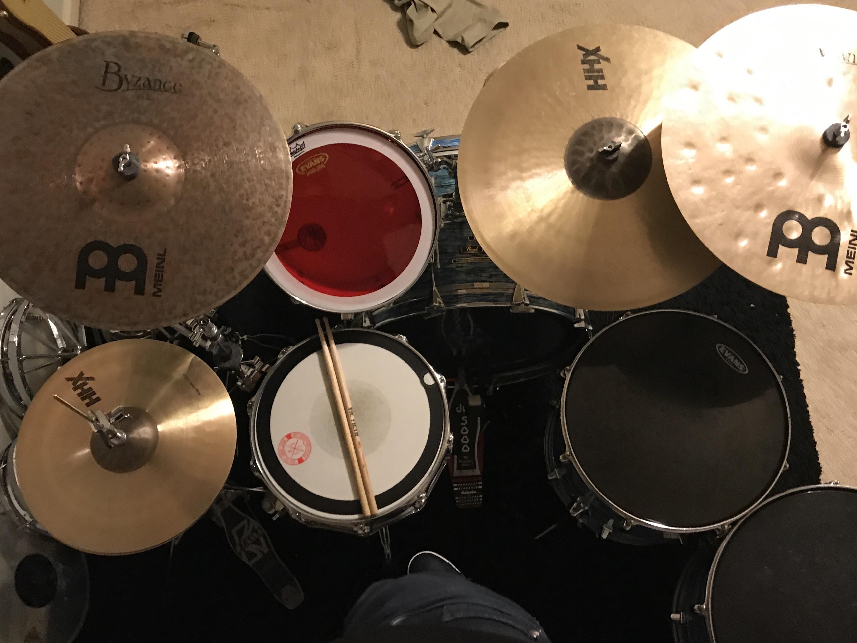 New cymbal day! Introducing the 18” Meinl Dark Crash to the fam r/drums