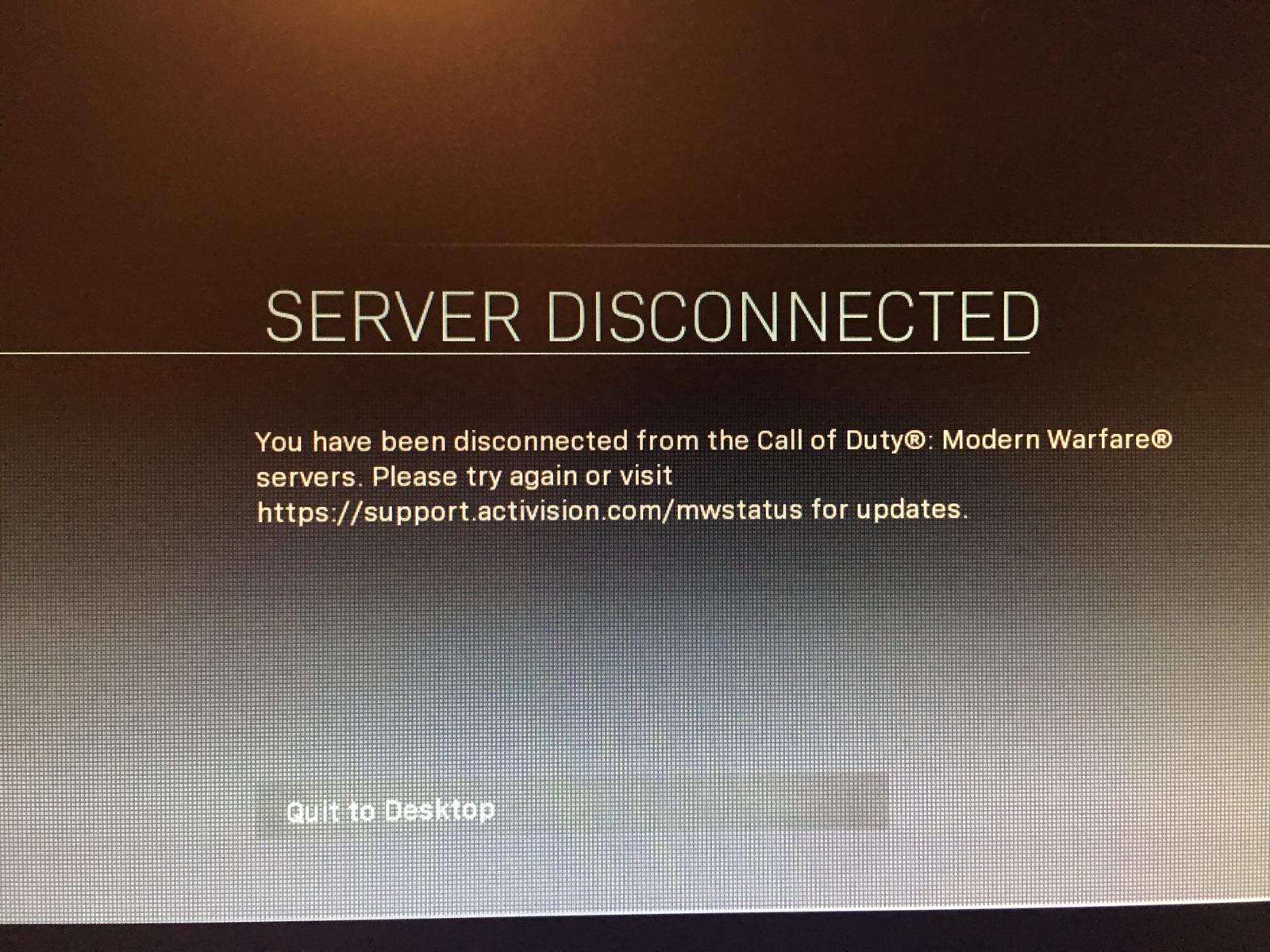 Ever since beta, getting ''server disconnected'' error, wasn't able to
