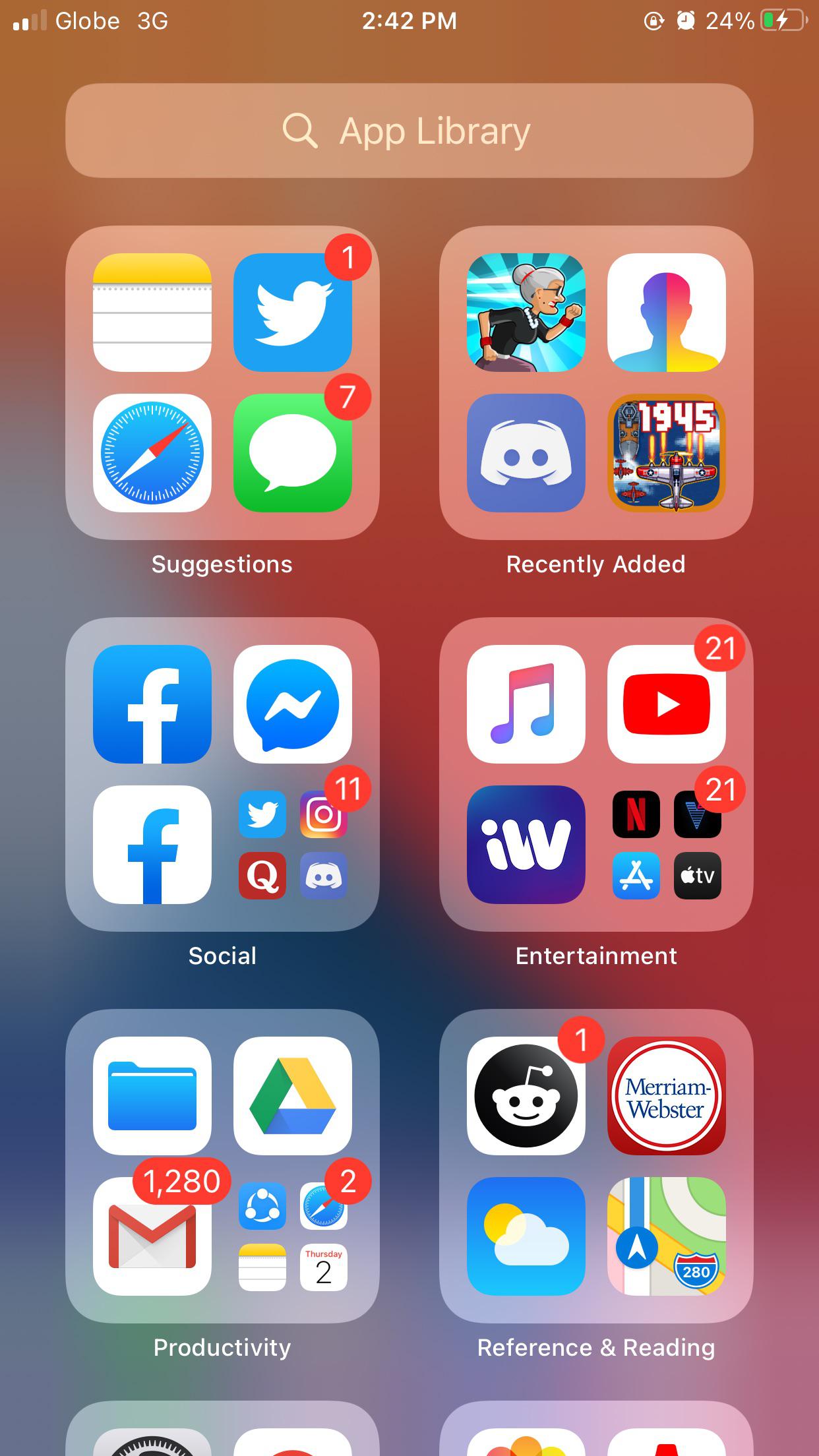 I hope we can have the option to disable App library in iOS 14. r/iOSBeta