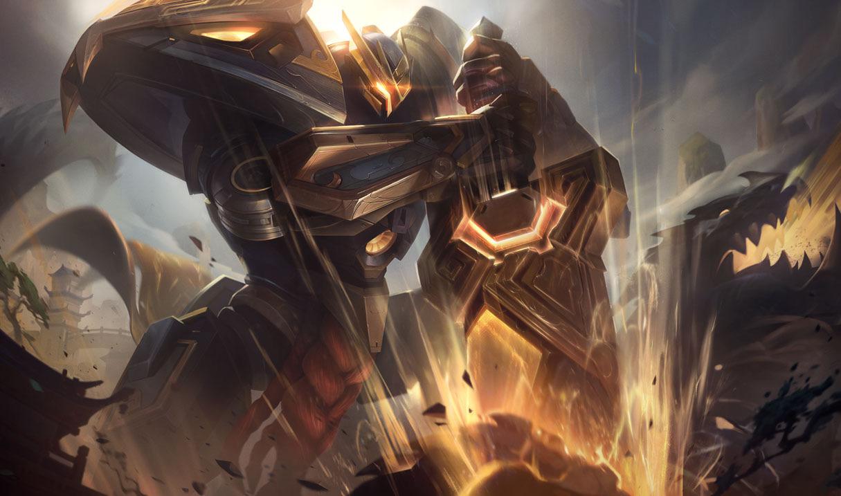 Prestige Mecha Kingdoms Garen Splashart r/GarenMains