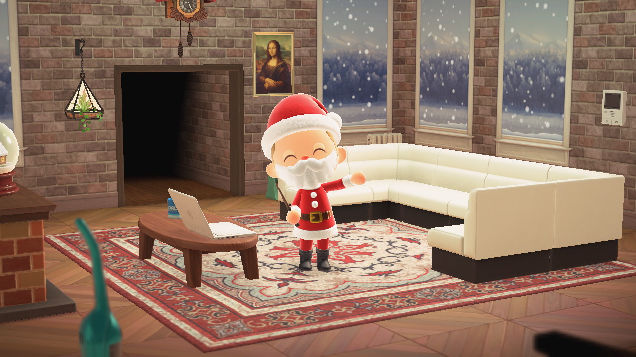 The falling snow wallpaper is so wonderful! r/AnimalCrossing