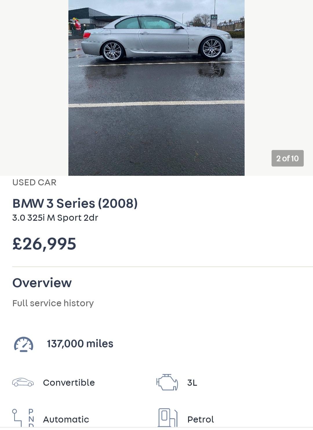 These second hand car prices are getting out of hand now. r/BMW