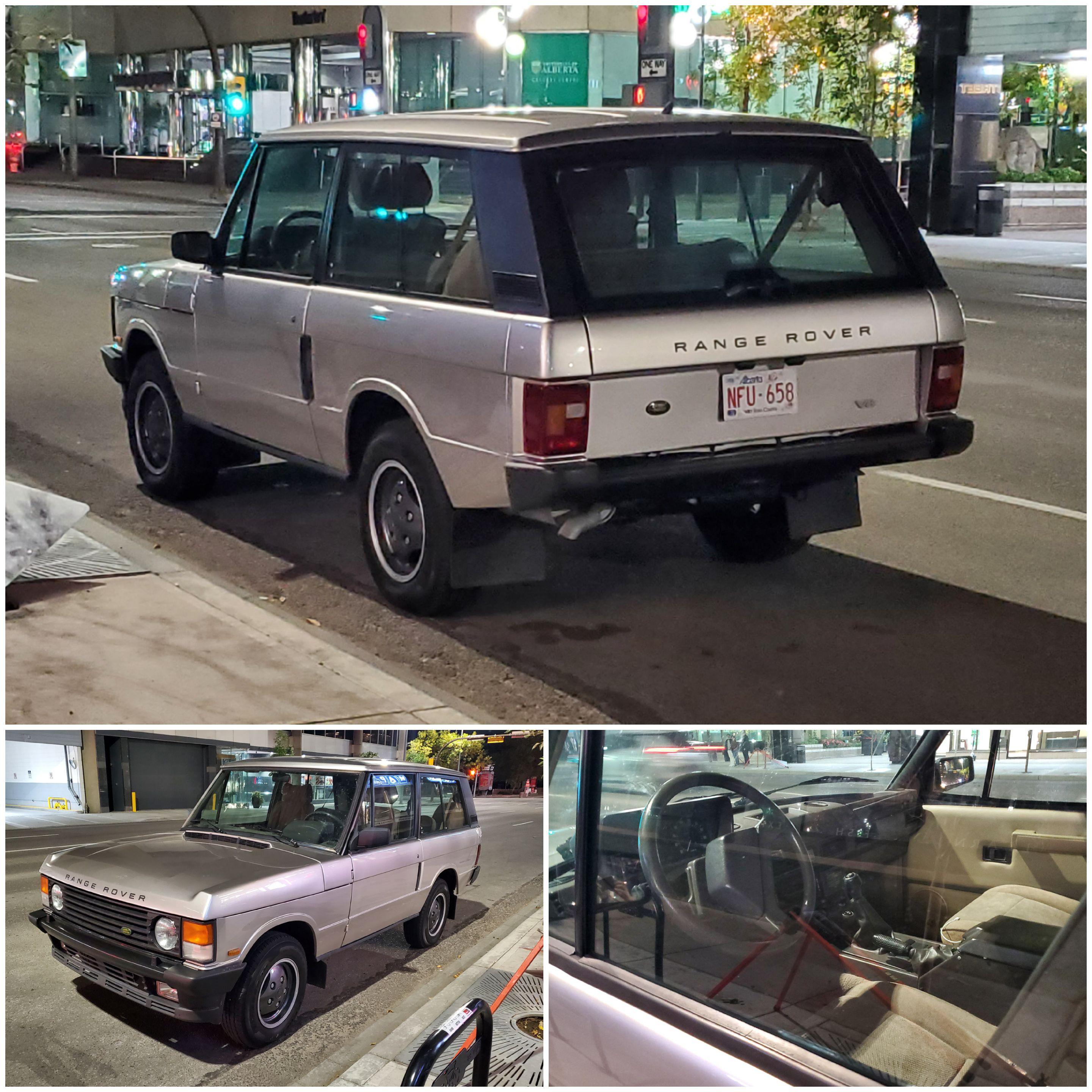 Rare later model 2door variant of a firstgen Range Rover spotted