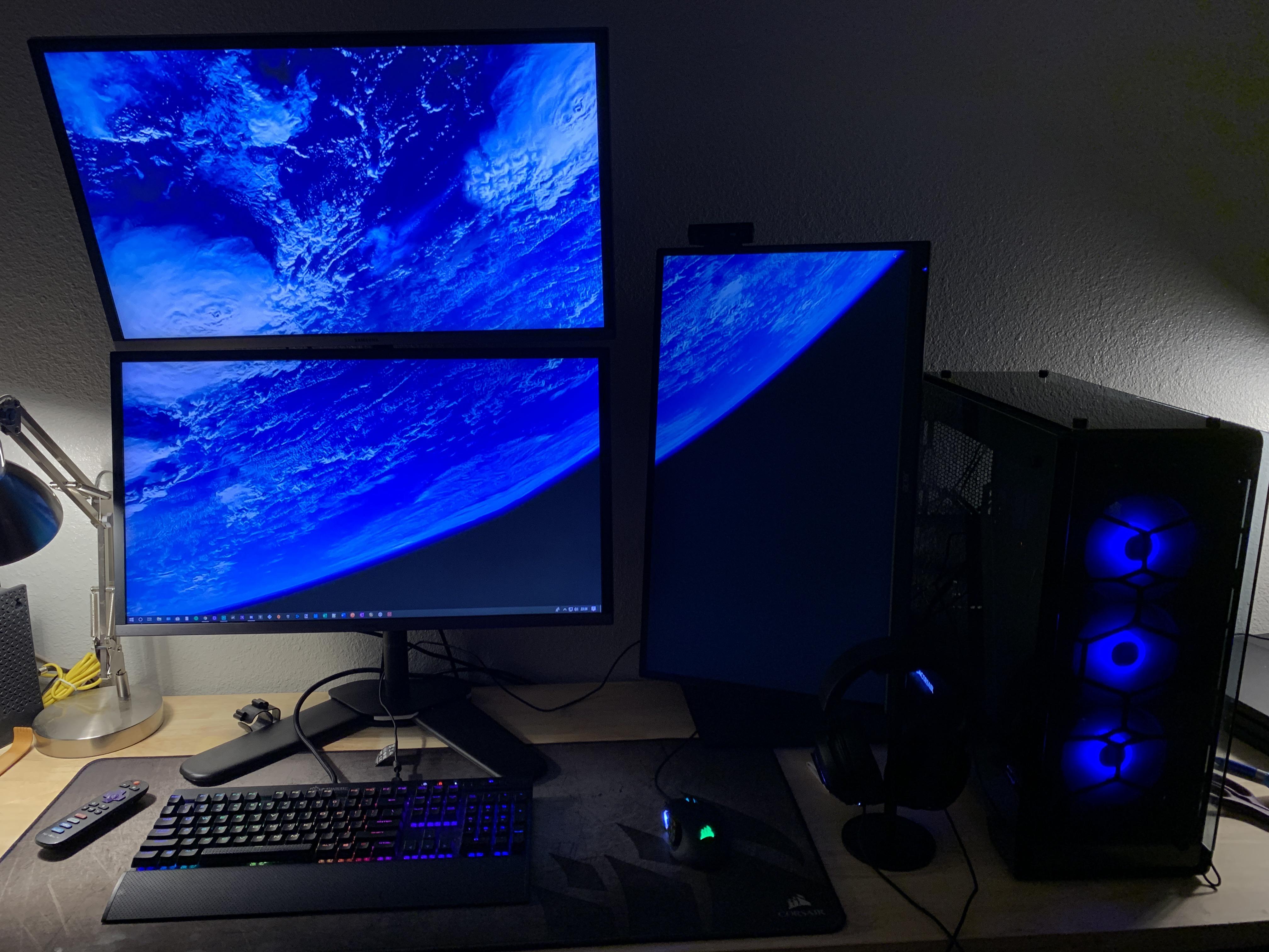 New Standing Desk Battle Station. Finally made the move! r/StandingDesk