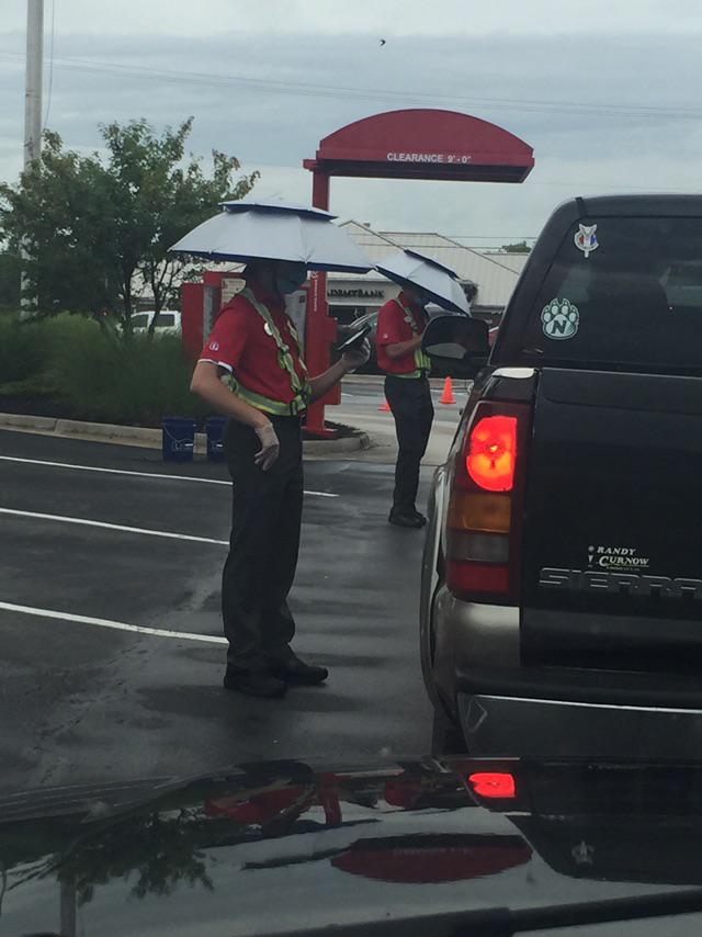 Hats ChickFilA workers are wearing. r/mildlyinteresting
