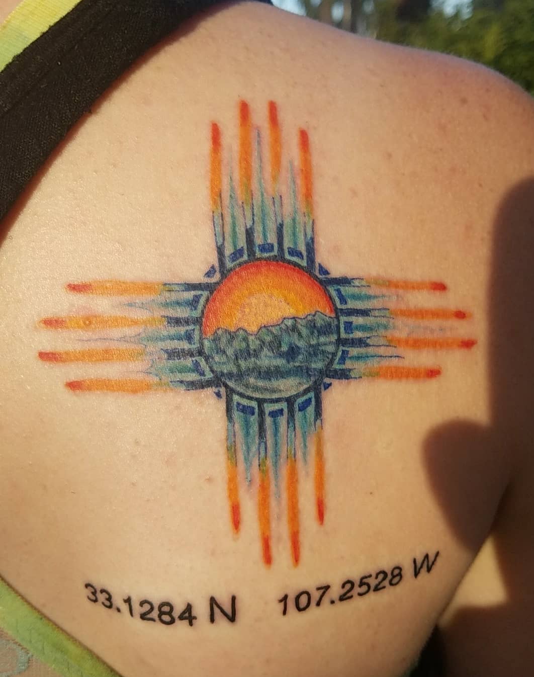 New Mexico Tattoo done in 2018 by Marco Gomez of the Black Umbrella Tattoo Garden Grove CA r