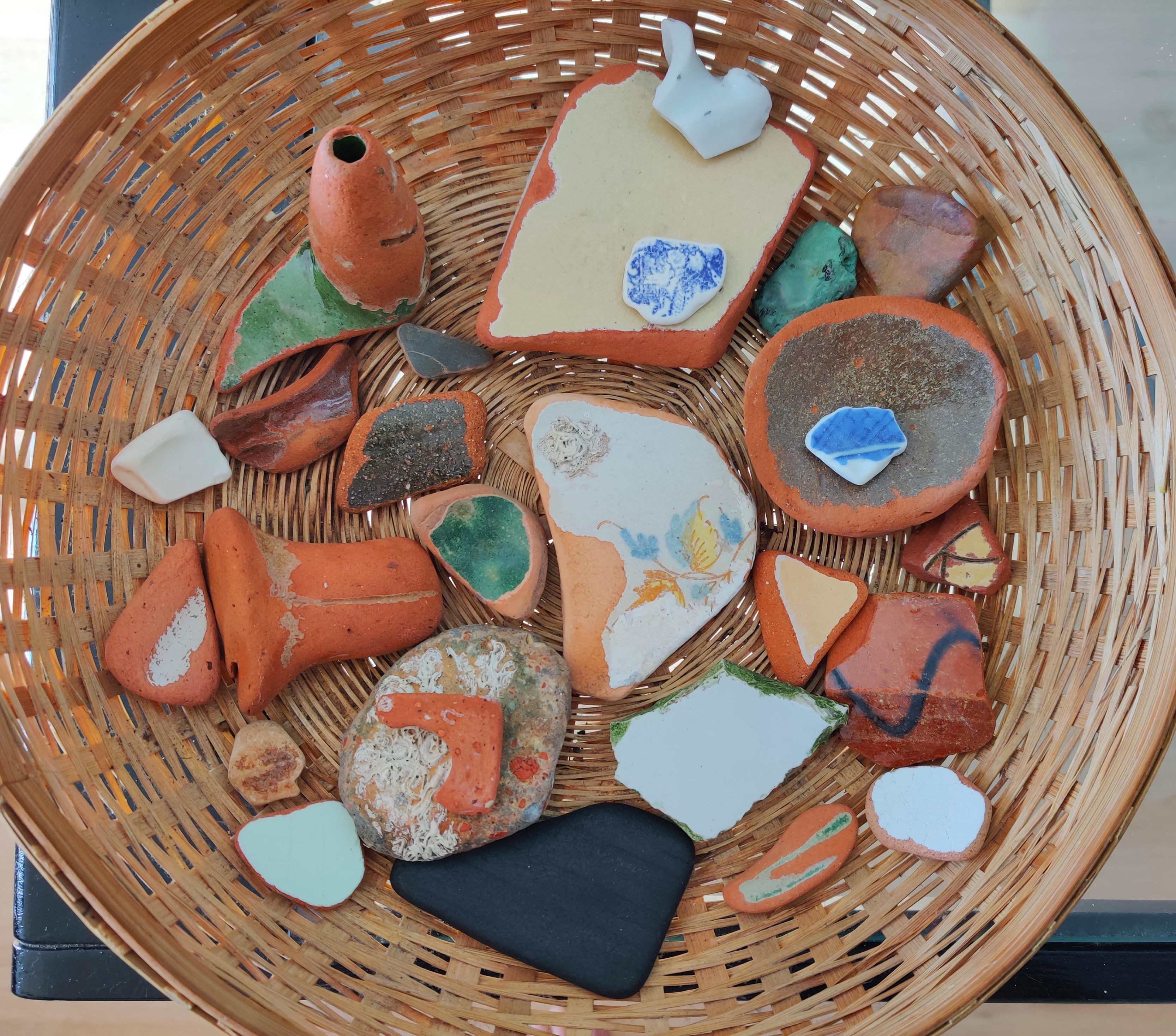 My pottery and ceramic shard collection (found on Spanish Mediterranean