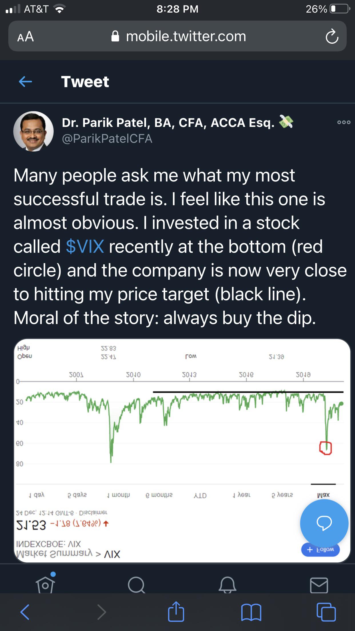 A golden stock advice from Parik Patel r/wallstreetbets