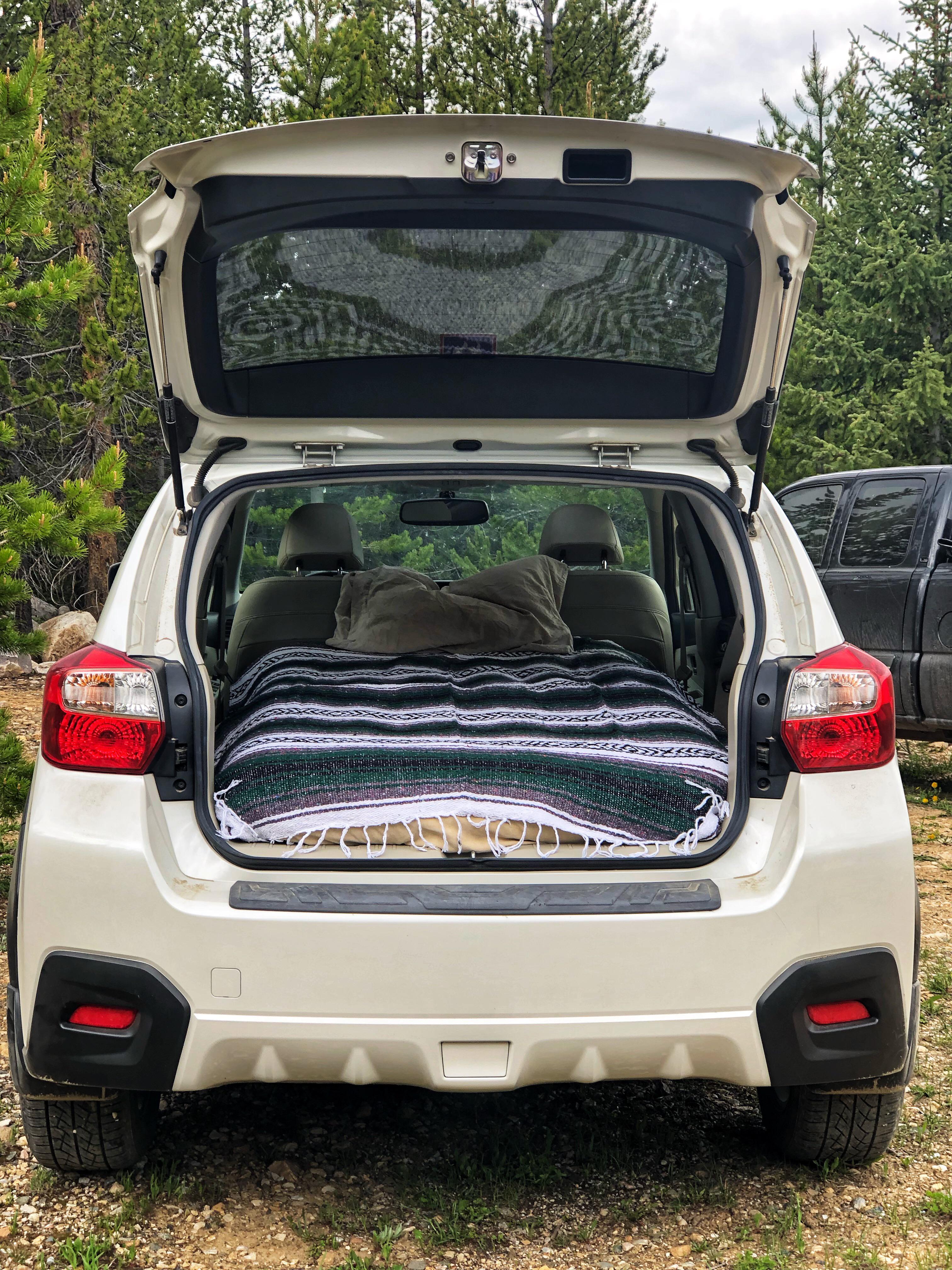 How To Sleep In A Subaru Crosstrek — Wandering Always Subaru Crosstrek