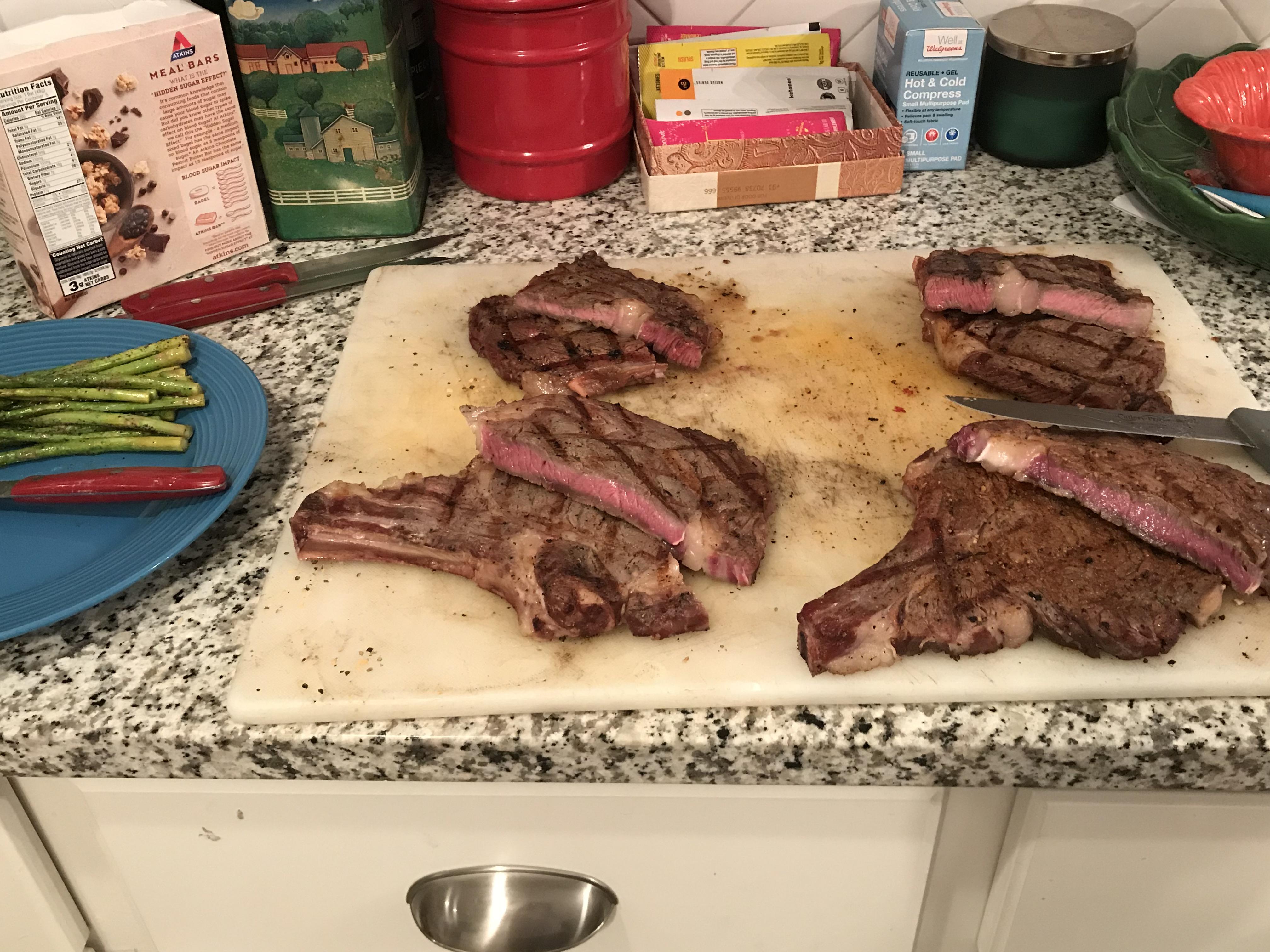 First steaks on Traeger 780 r/pelletgrills
