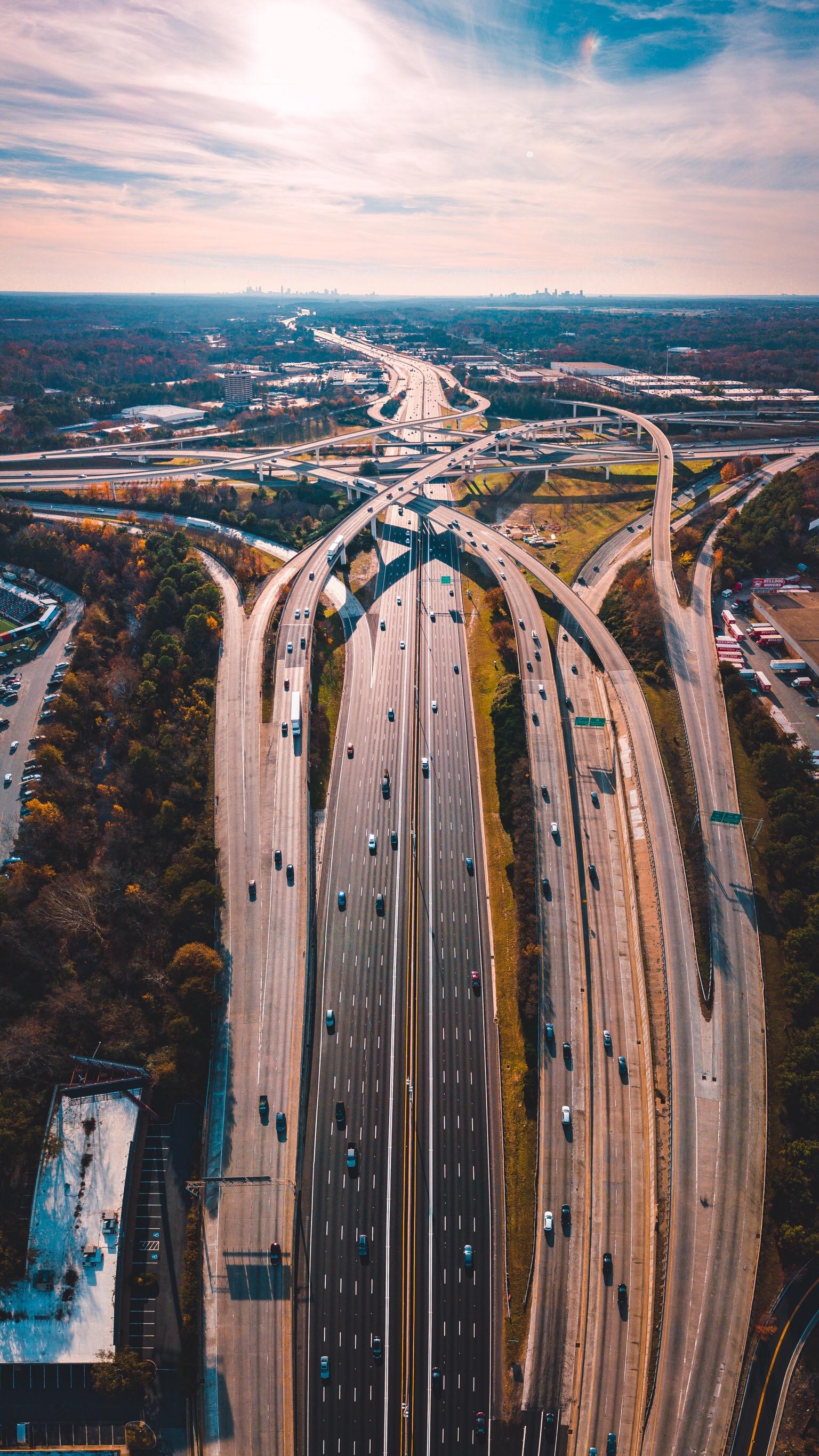 Cool Aerial perspective of Spaghetti Junction r/Atlanta