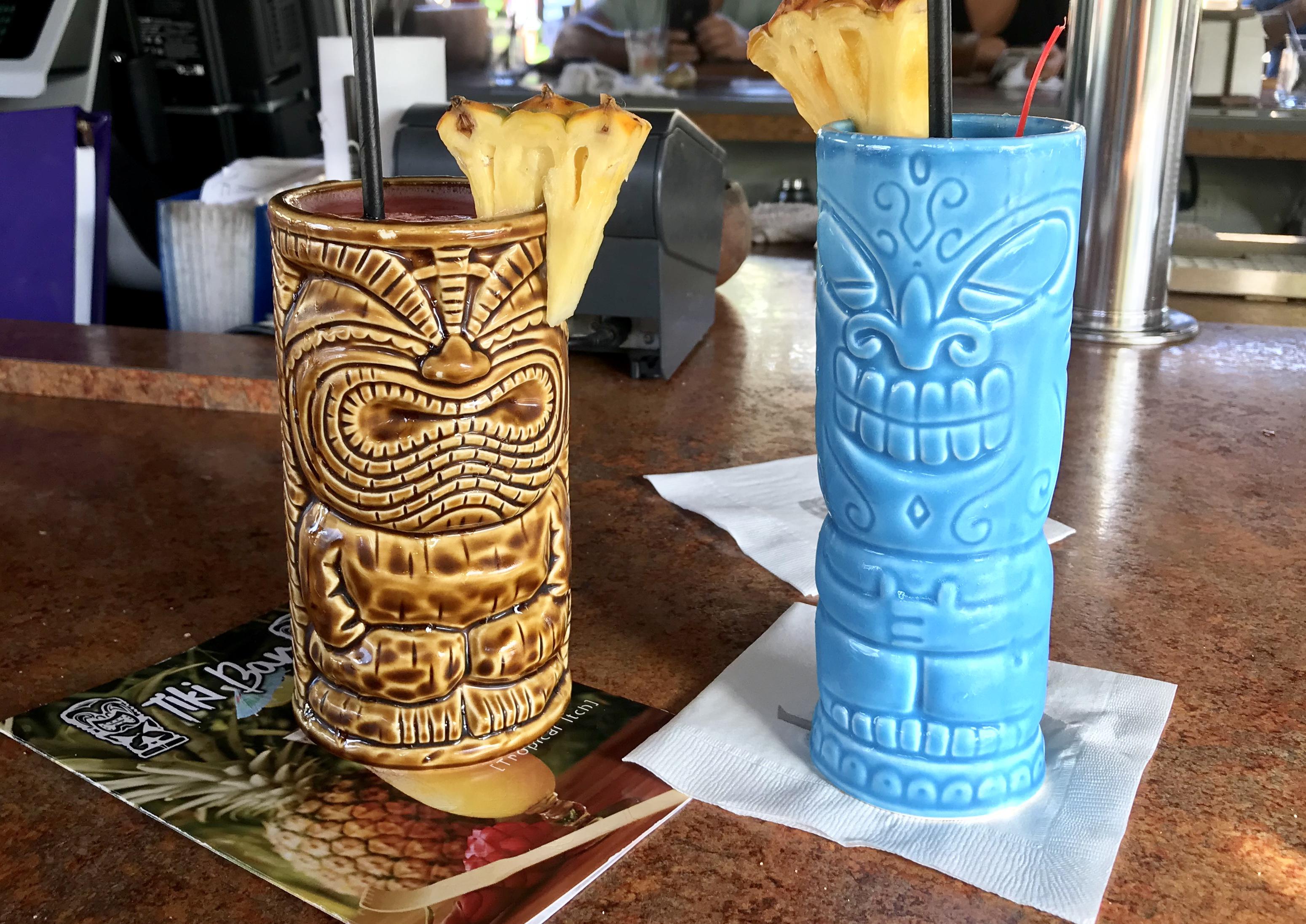 Just picked up two new mugs at the oldest tiki bar in Maui. Cheers. r