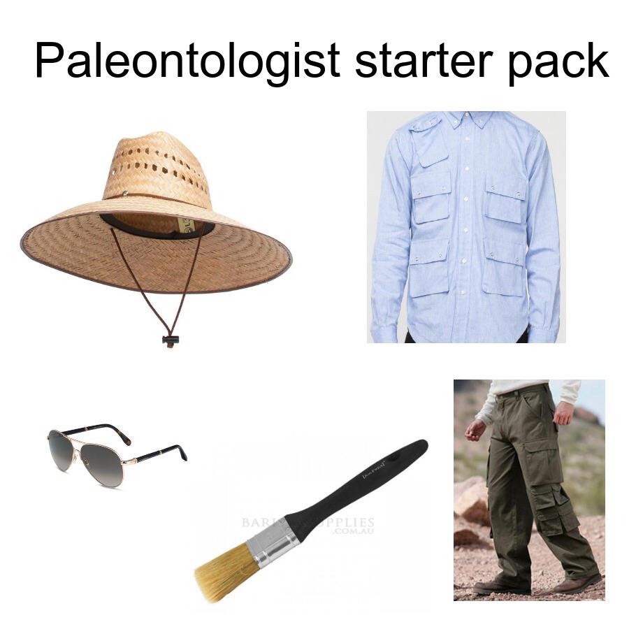 Fossil finder starter pack r/starterpacks