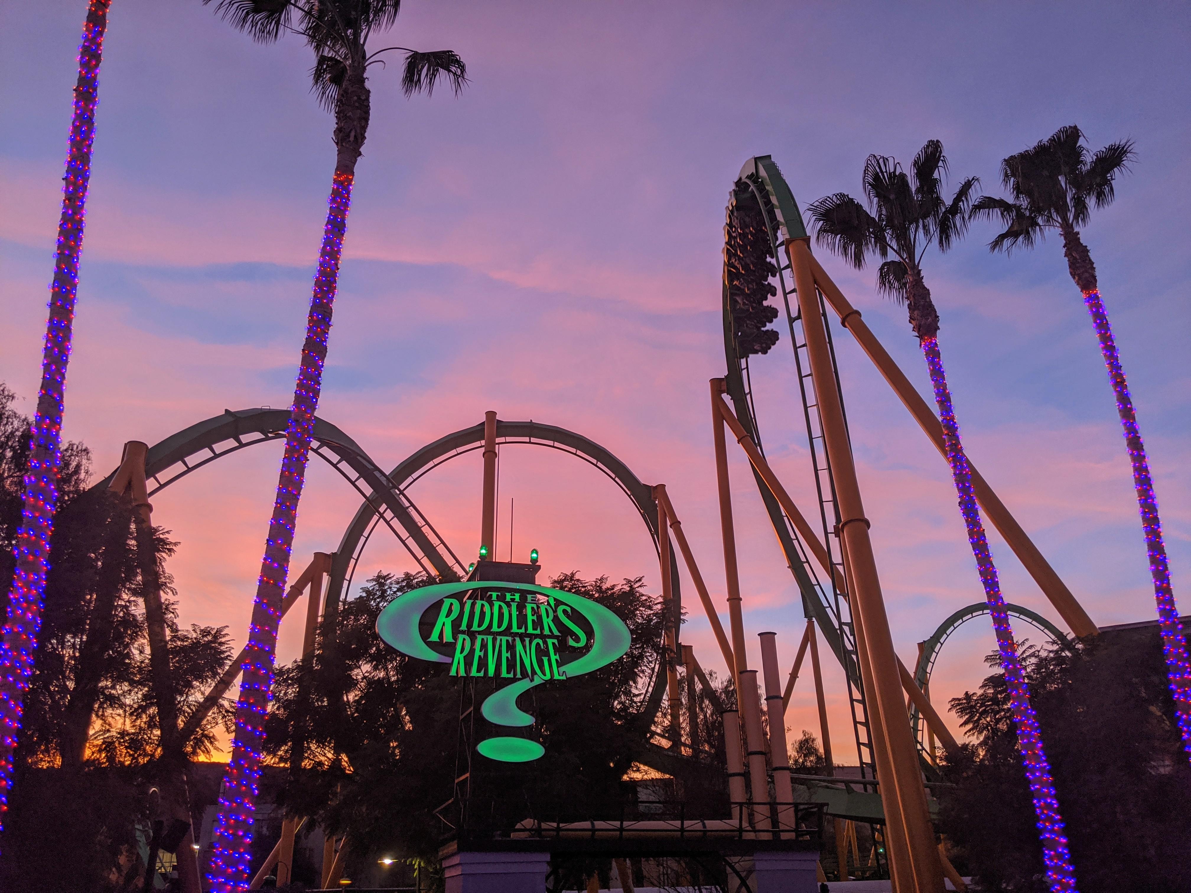 Riddler's Revenge Magic Mountain r/rollercoasters
