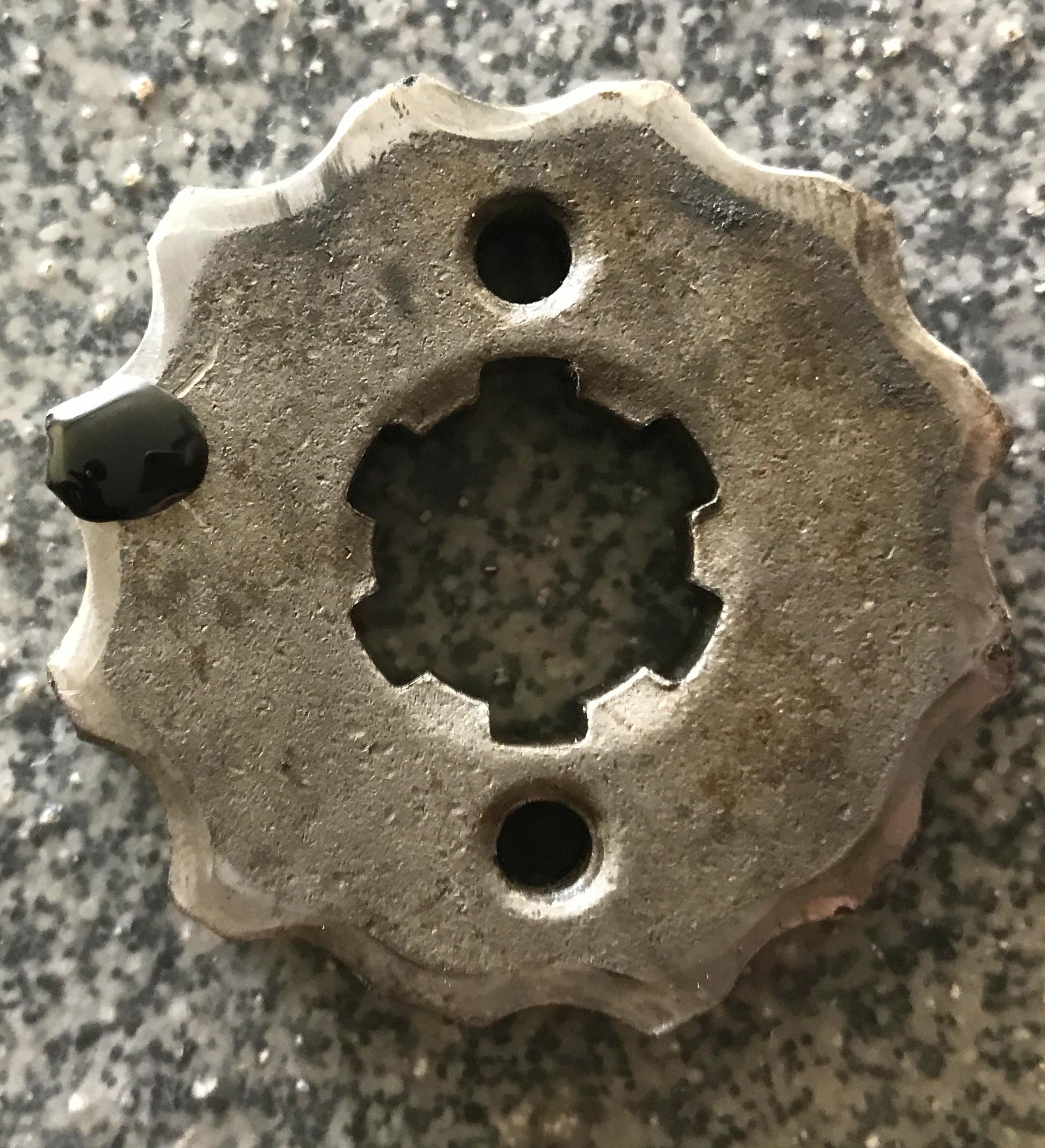 The most worn sprocket I've ever seen r/motorcycle