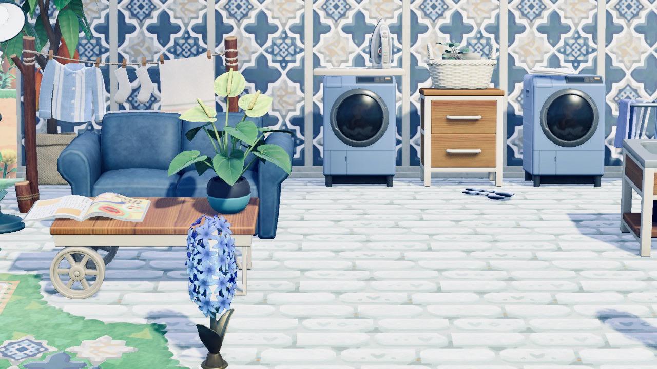 My outdoor laundry area 💙 r/ac_newhorizons